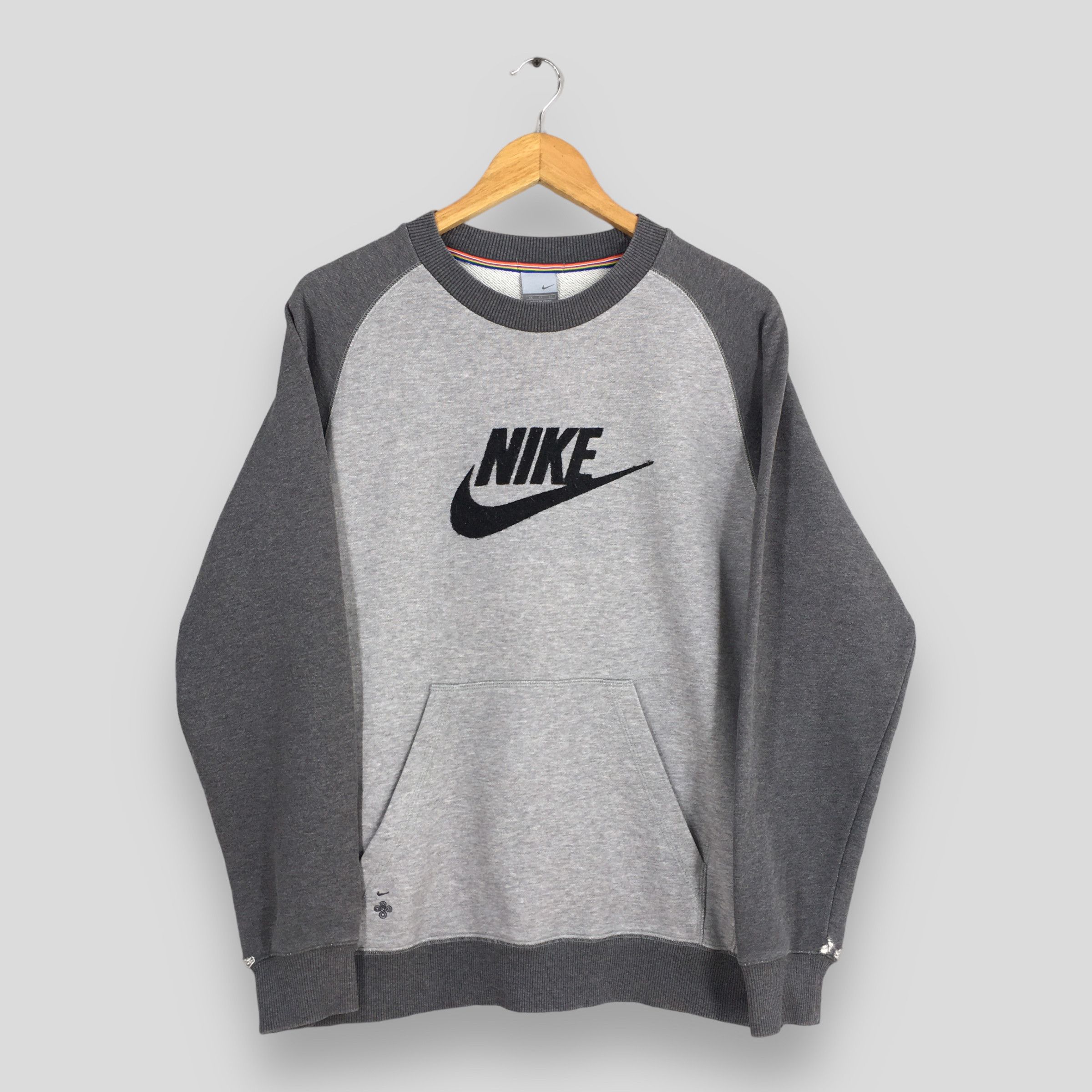 Nike × Sports Specialties Vintage Nike Swoosh Gray Sweatshirt Medium Size US M / EU 48-50 / 2 - 1 Thumbnail