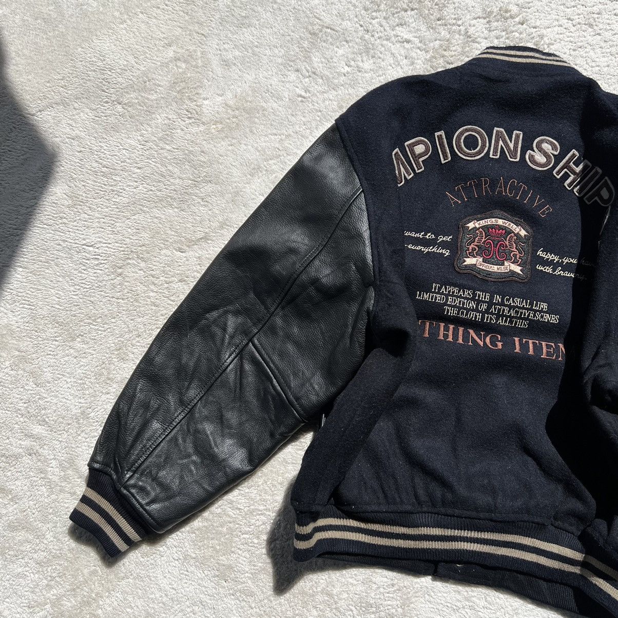 Vintage Varsity Jacket Leather MacHope 90's Letterman Wool Size US M / EU 48-50 / 2 - 11 Thumbnail