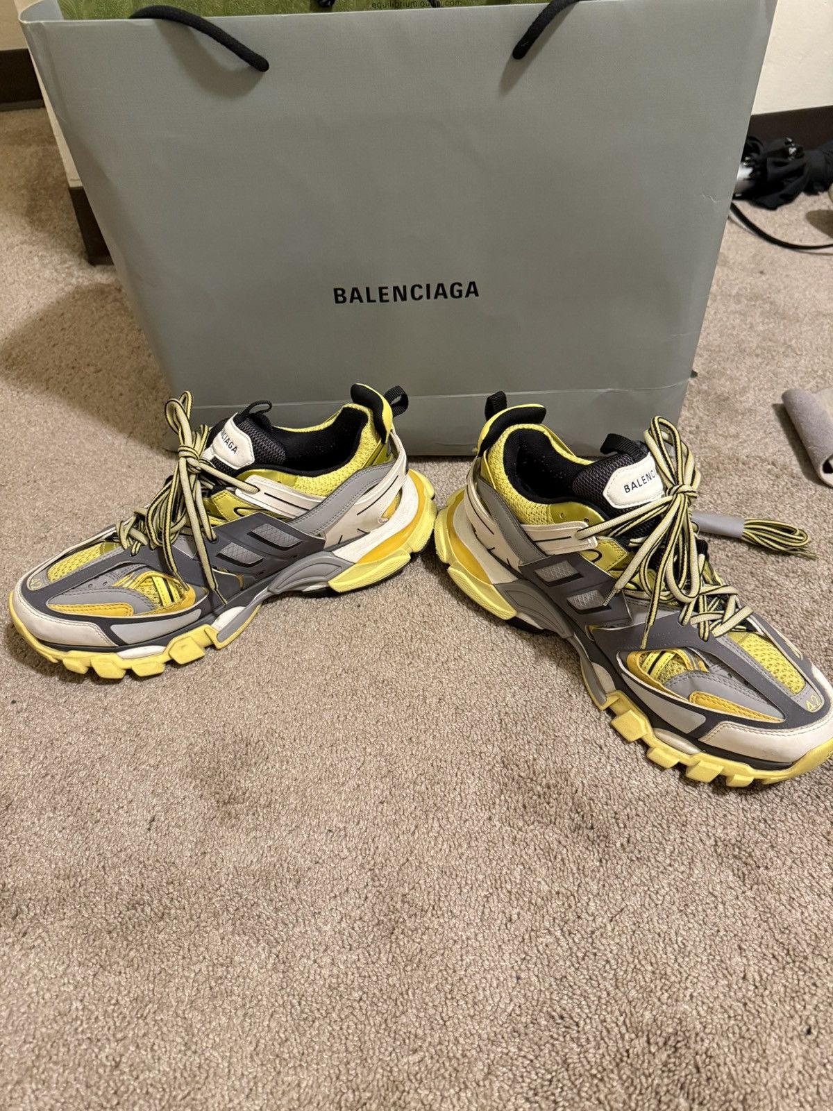 Balenciaga Balenciaga Track Sneaker — Yellow/Grey/White — EU 42 USA 9 Size US 9 / EU 42 - 4 Thumbnail