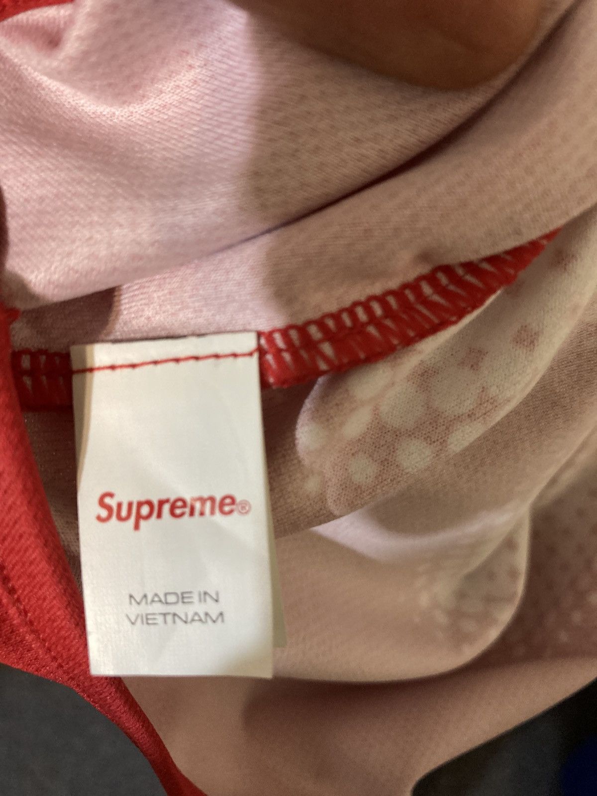 Supreme Supreme Halftone Lightweight Balaclava Red Size ONE SIZE - 3 Thumbnail