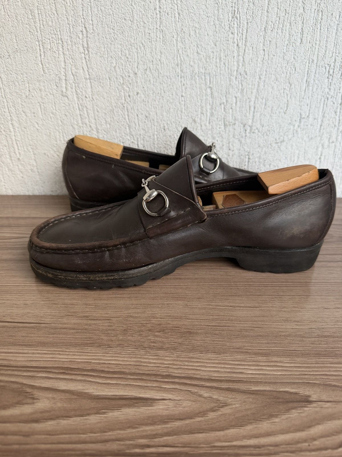 Gucci Horsebit rubber sole loafers Size US 10.5 / EU 43-44 - 8 Thumbnail