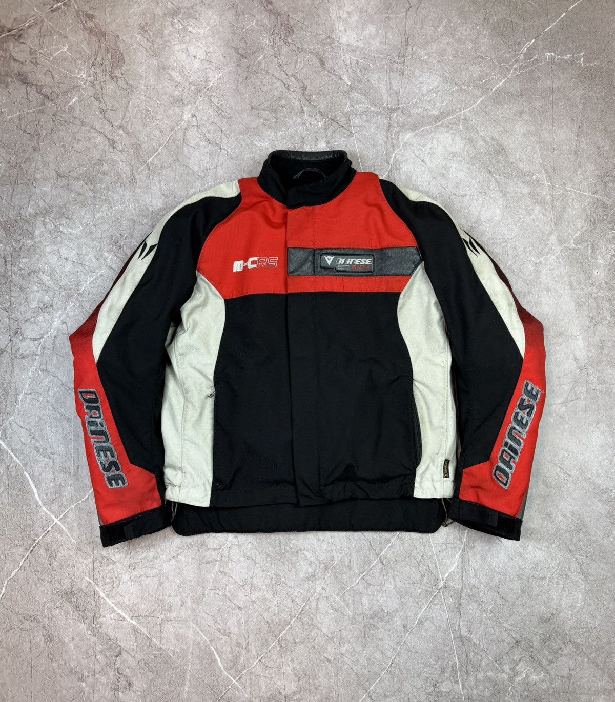Dainese Vintage Dainese M-CRS Racing Jacket Red/Black Bikercore Sz L Size US L / EU 52-54 / 3 - 2 Thumbnail