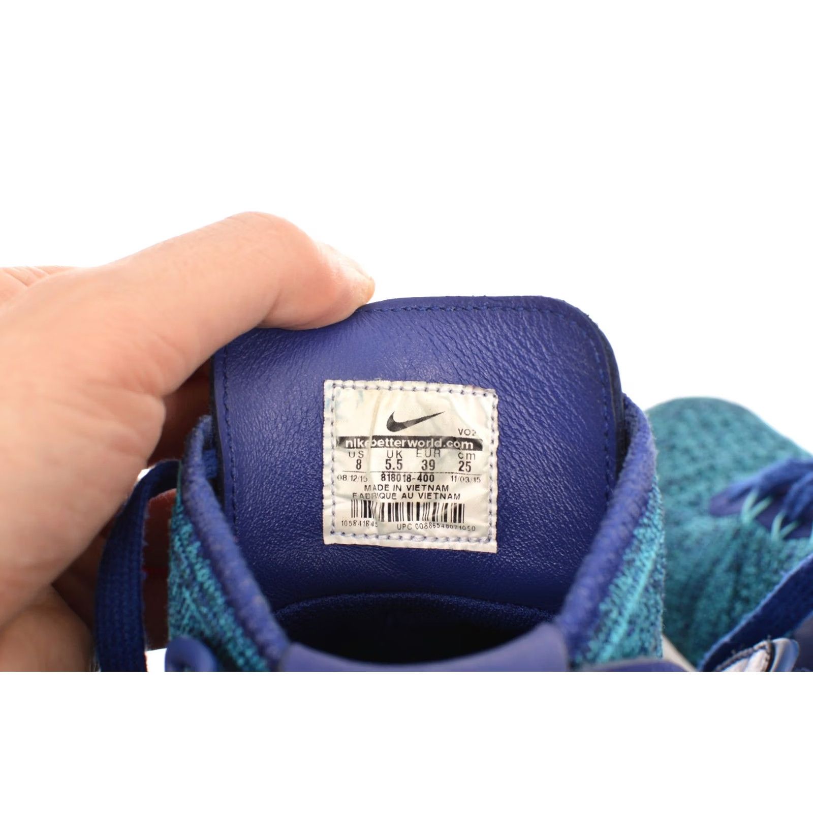 Nike Nike Air Force 1 AF1 Flyknit Blue Lagoon Sneakers 818018-400 Women Size EUR 39 US 8 UK 5.5 Color Blue Sneakers Nike Air Force 1 AF1 Flyknit Size US 6 / IT 36 - 8 Thumbnail
