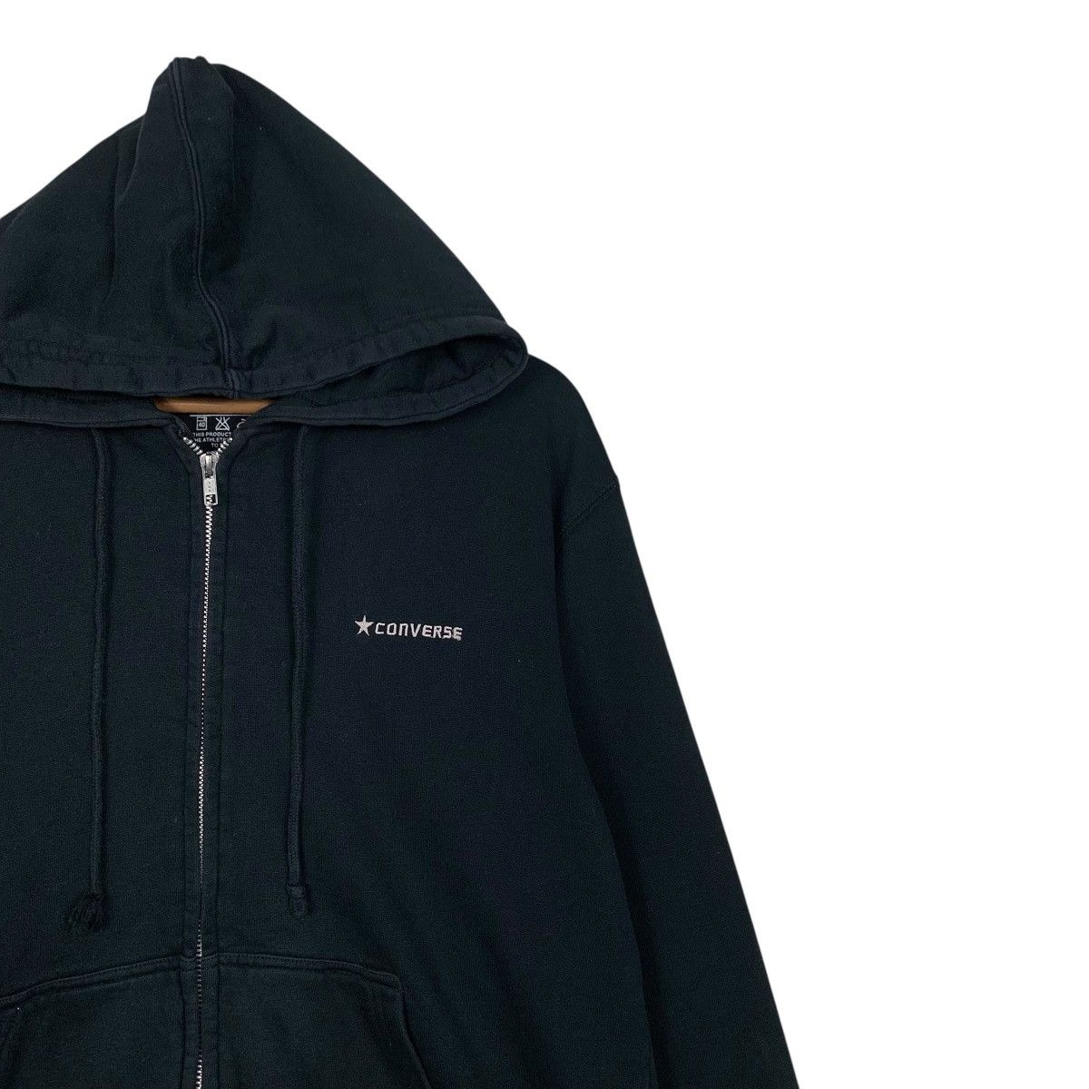 Converse CONVERSE Small Logo Zipper Hoodie Sweatshirt #3596-C194 Size US L / EU 52-54 / 3 - 3 Thumbnail