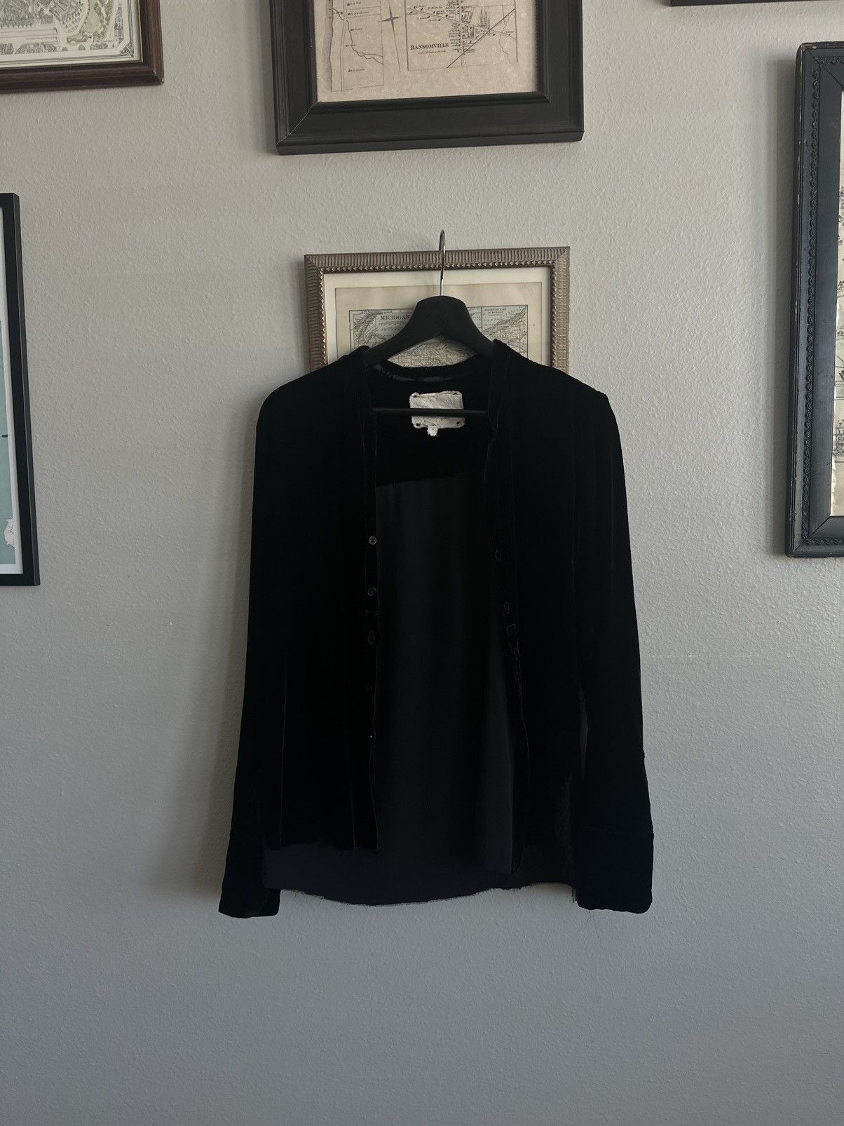 Greg Lauren Silk black studio shirt Size US XS / EU 42 / 0 - 1 Thumbnail