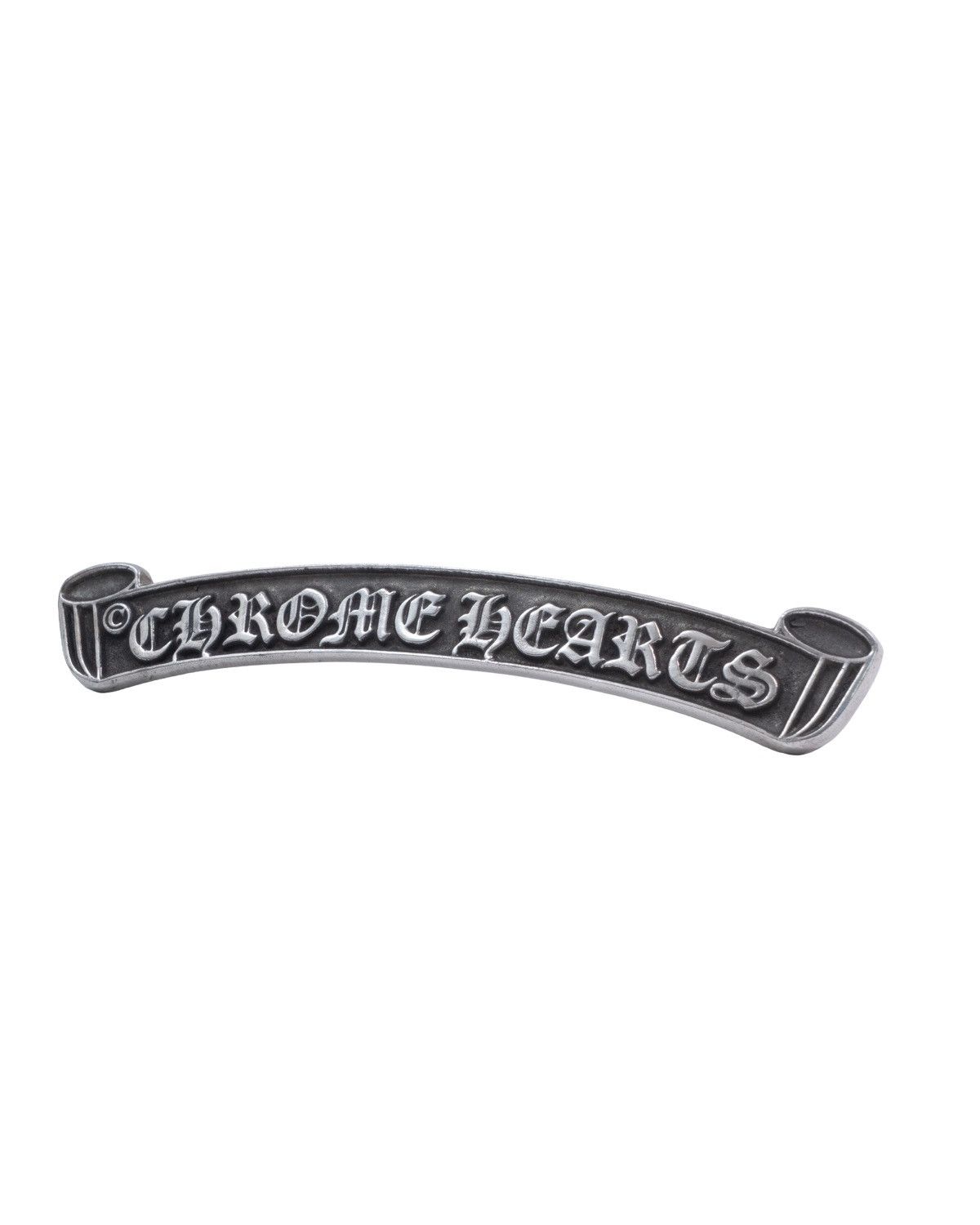 Chrome Hearts *VERY RARE* Chrome Hearts Silver Scroll Plaque Display Size ONE SIZE - 1 Thumbnail