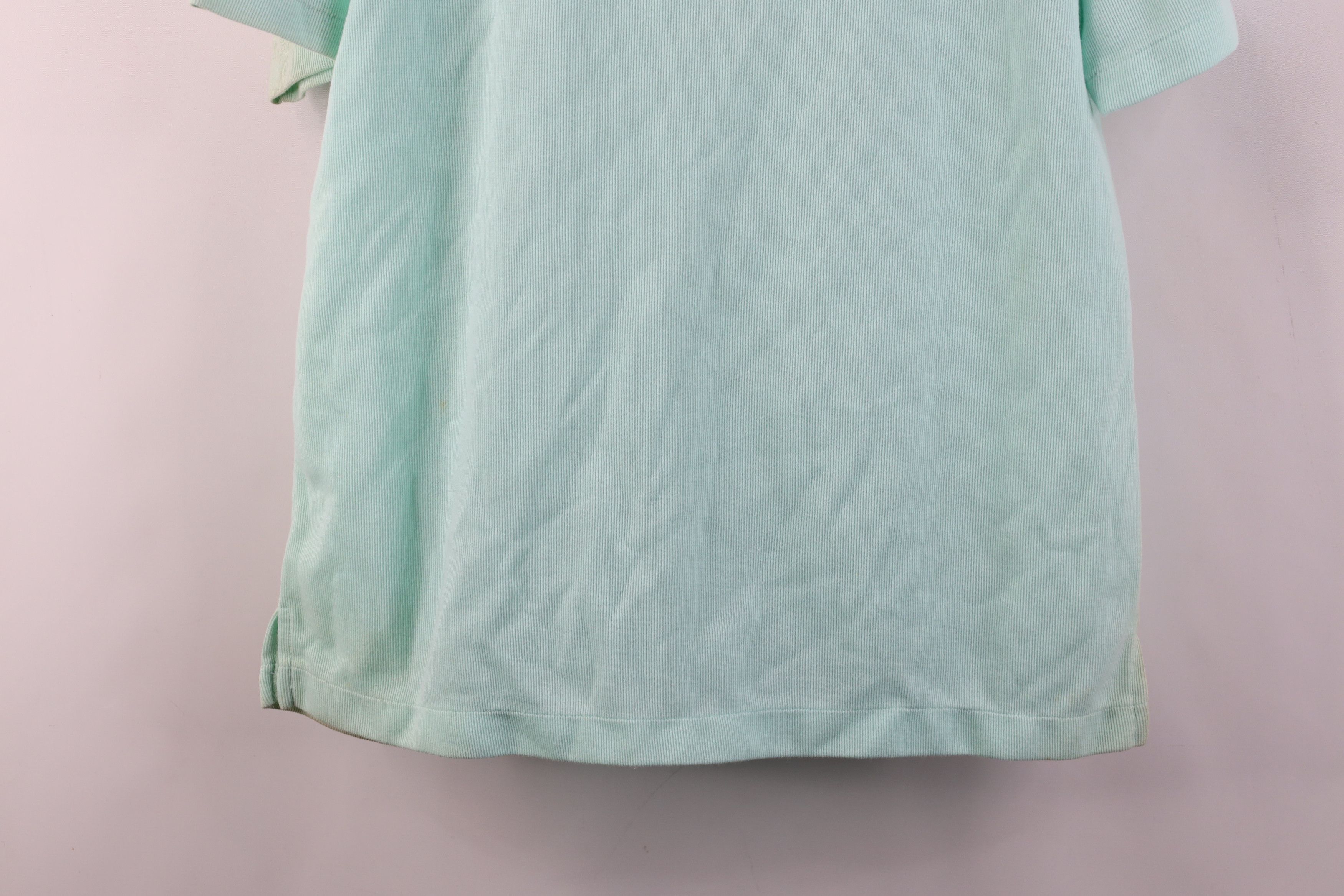 Vintage Vintage 80s 90s Streetwear Knit Henley T-Shirt Mint Green Size US L / EU 52-54 / 3 - 14 Thumbnail
