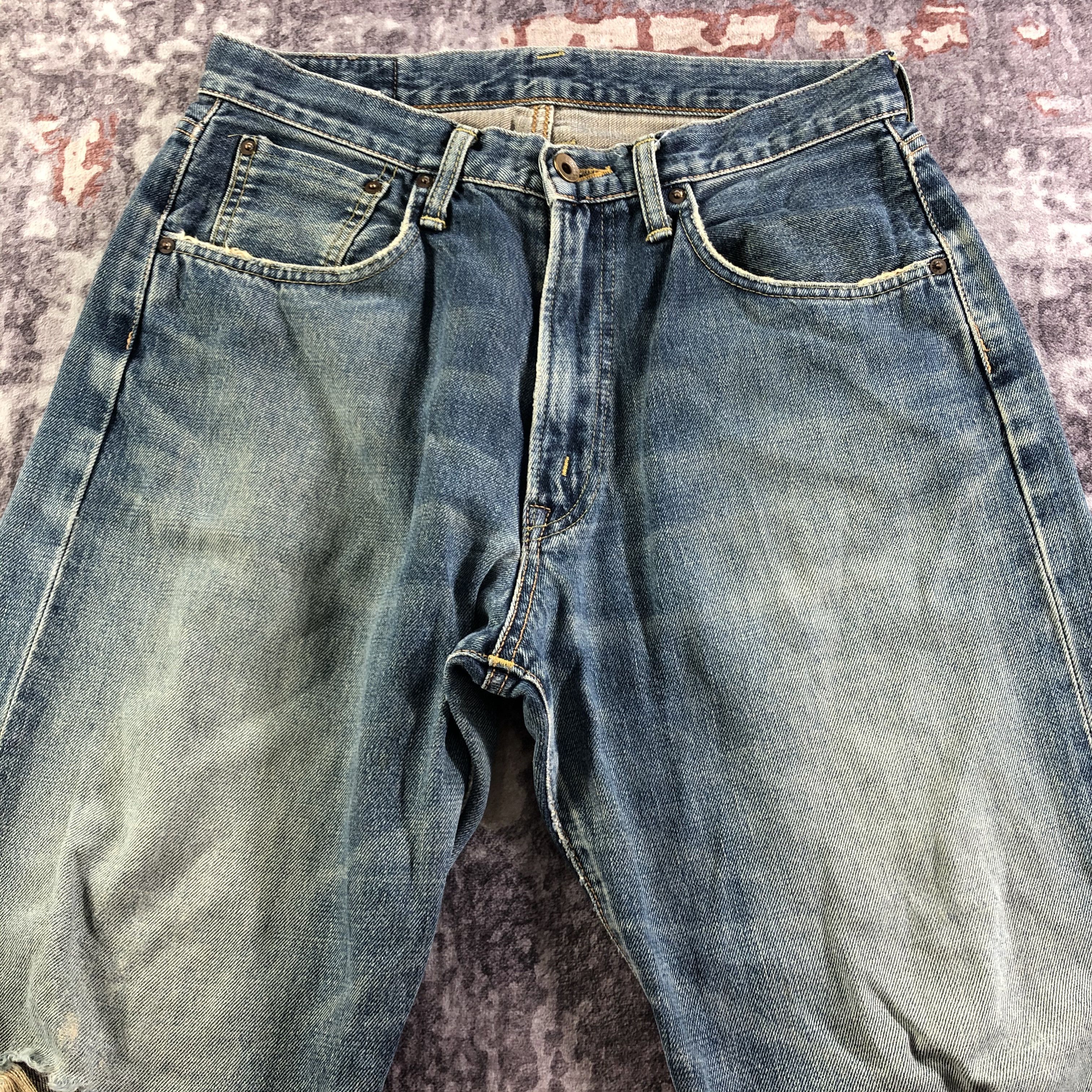 Edwin Vintage Blue Wash Edwin 505 Selvedge Jeans-JM3671 Size US 31 - 3 Thumbnail