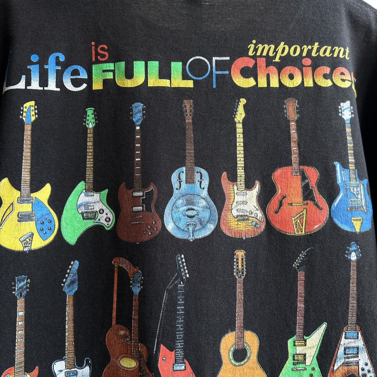 Vintage VINTAGE 1994 LIFE IS FULL OF IMPORTANT CHOICES GUITAR TEE Size US L / EU 52-54 / 3 - 3 Thumbnail
