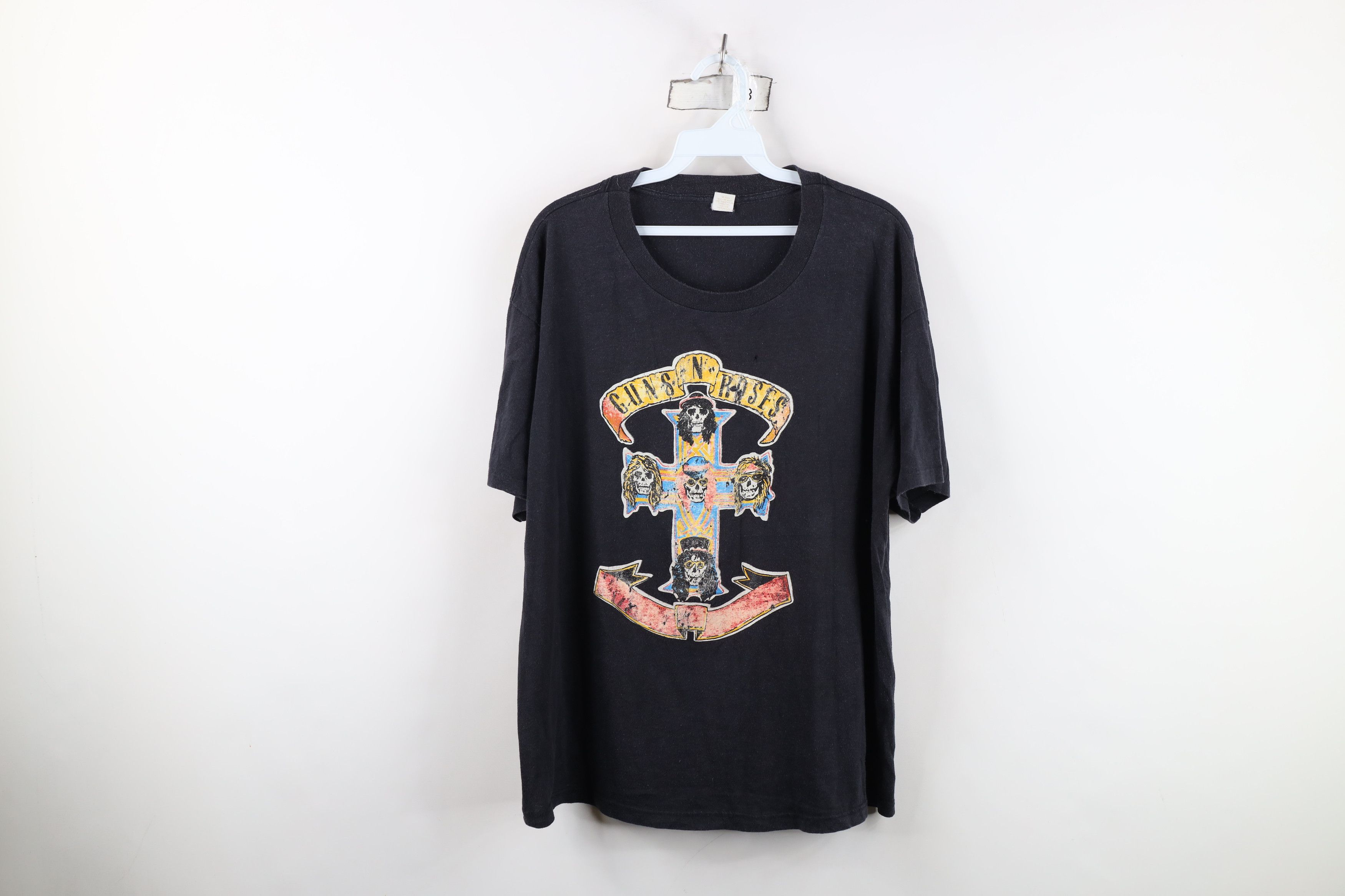 Vintage Vintage 80s For Destruction Guns N Roses Band T-Shirt USA Size US XL / EU 56 / 4 - 1 Thumbnail