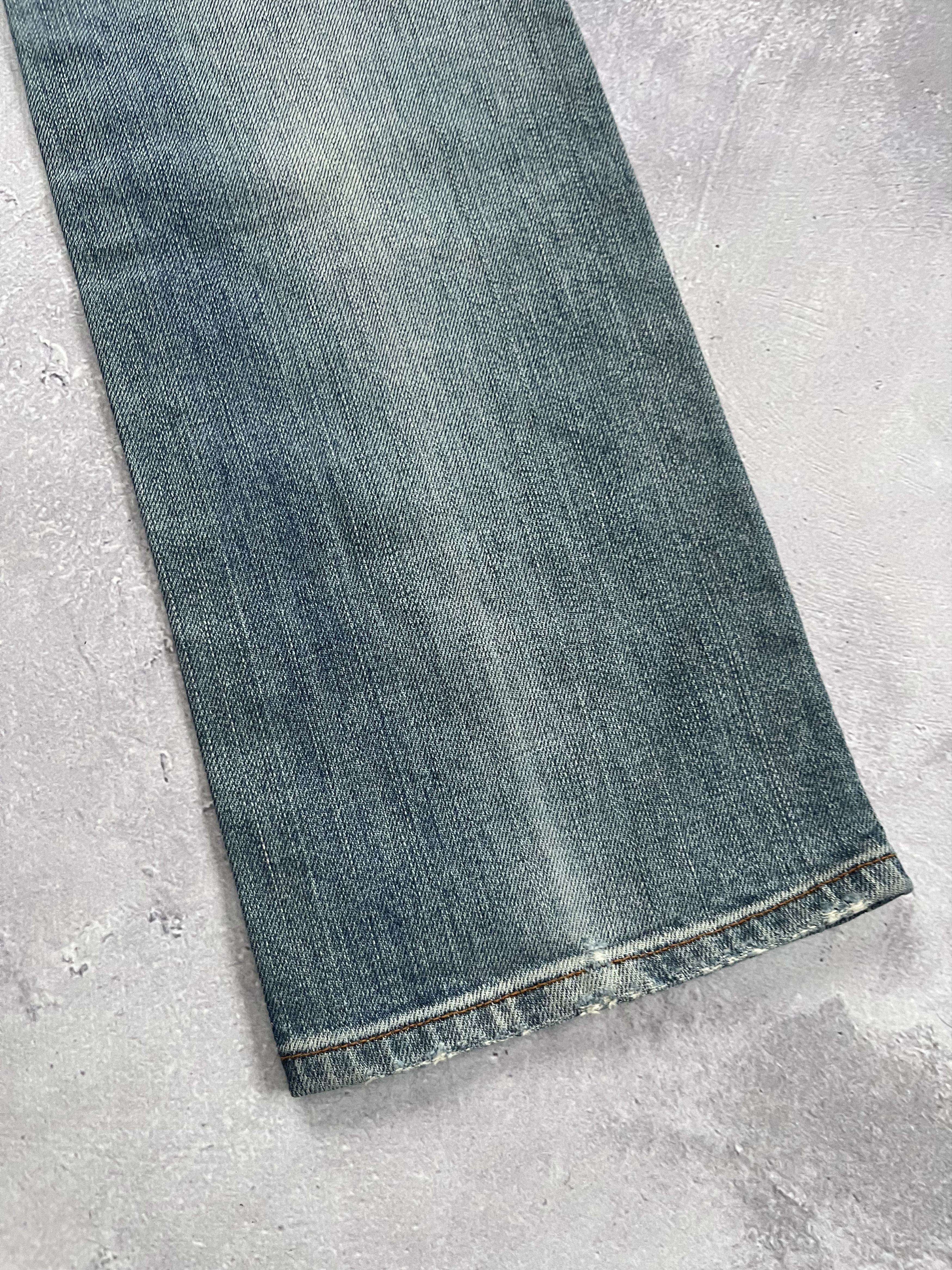 John Galliano John Galliano Buckle Back Jeans Y2K Bootcut Light Wash Size 24" / US 00 / IT 34 - 4 Thumbnail