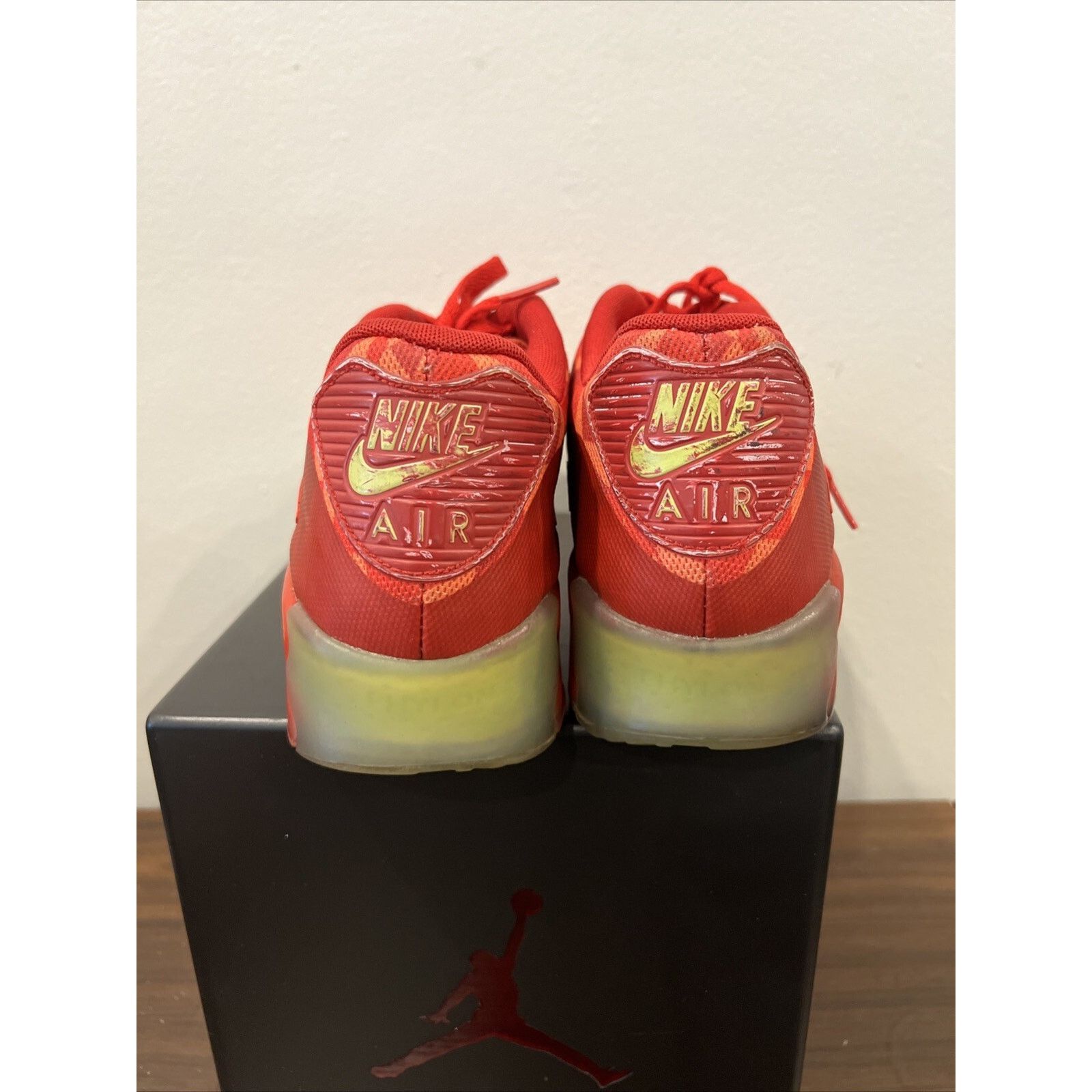 Nike Size 10,5 - Nike Air Max 90 Ice Gym Red Size US 10.5 / EU 43-44 - 8 Thumbnail
