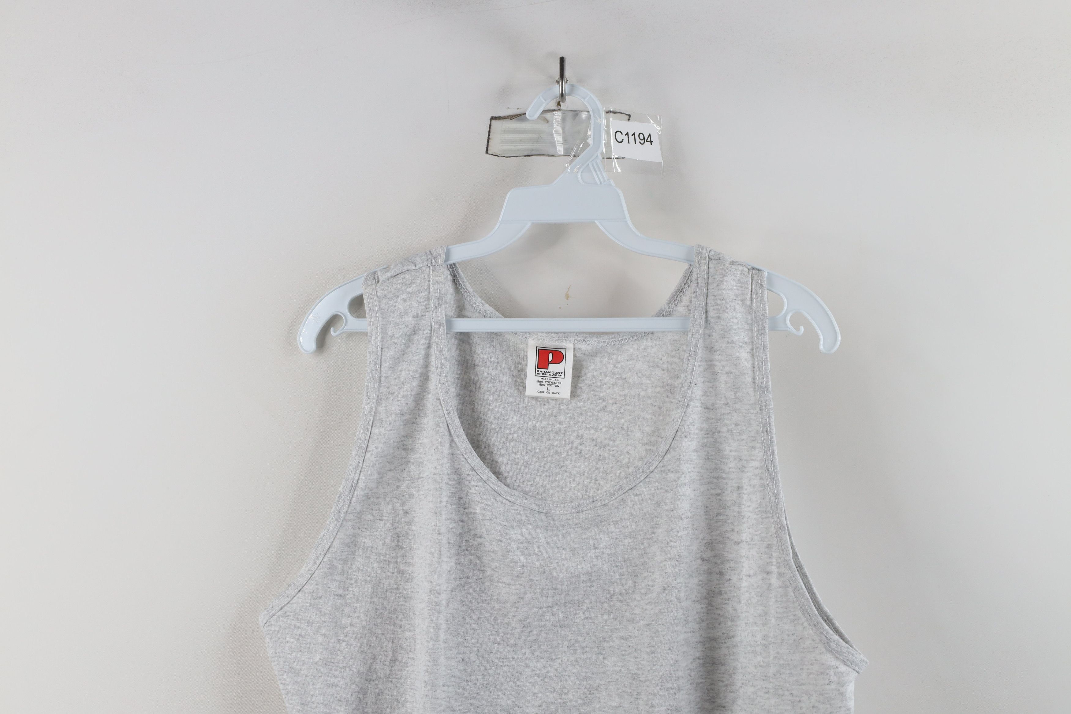 Vintage Vintage 90s Streetwear Tank Top T-Shirt Heather Gray USA Size US L / EU 52-54 / 3 - 2 Thumbnail