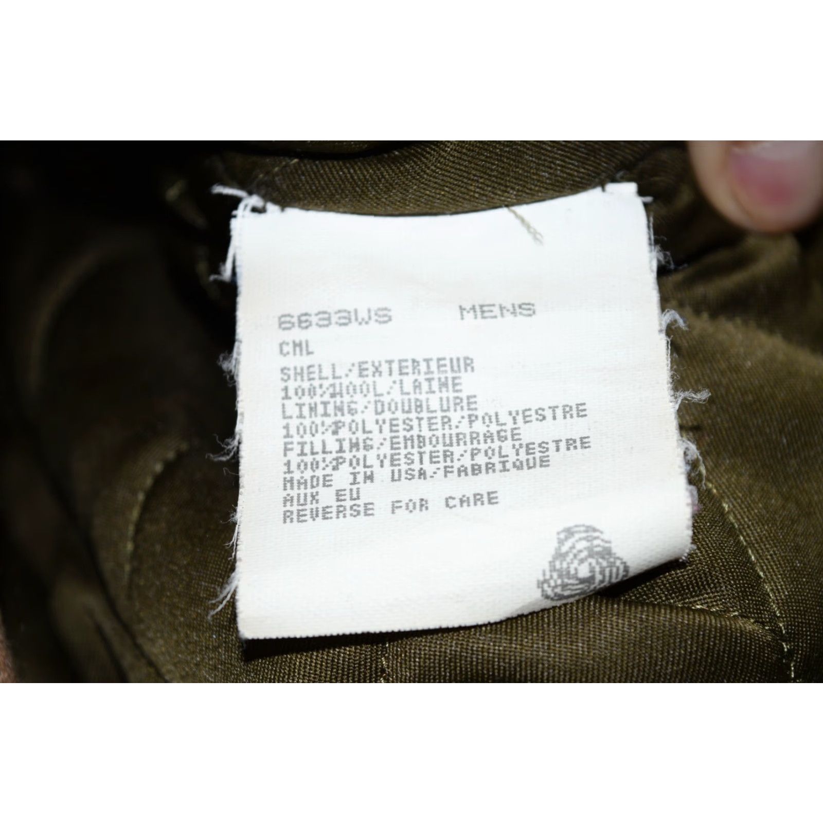 Vintage VINTAGE Woolrich Jacket Parka Wool Blend Hooded Size Large Mens Khaki Tan Olive Liner 1990s Size US L / EU 52-54 / 3 - 7 Thumbnail