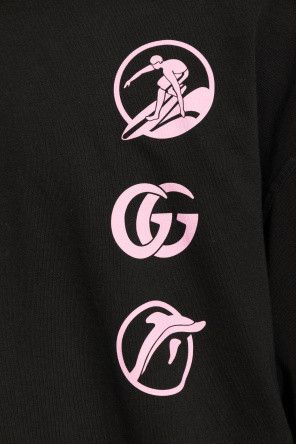Gucci o1la5ras0426 Printed Cotton Jersey Hoodie in Black Size US XS / EU 42 / 0 - 5 Thumbnail