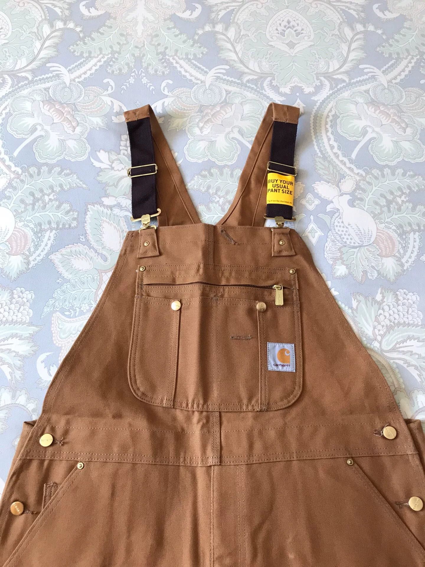 Carhartt Carhartt R37 Brown Canvas Overalls W38L32 Size US 38 / EU 54 - 1 Thumbnail