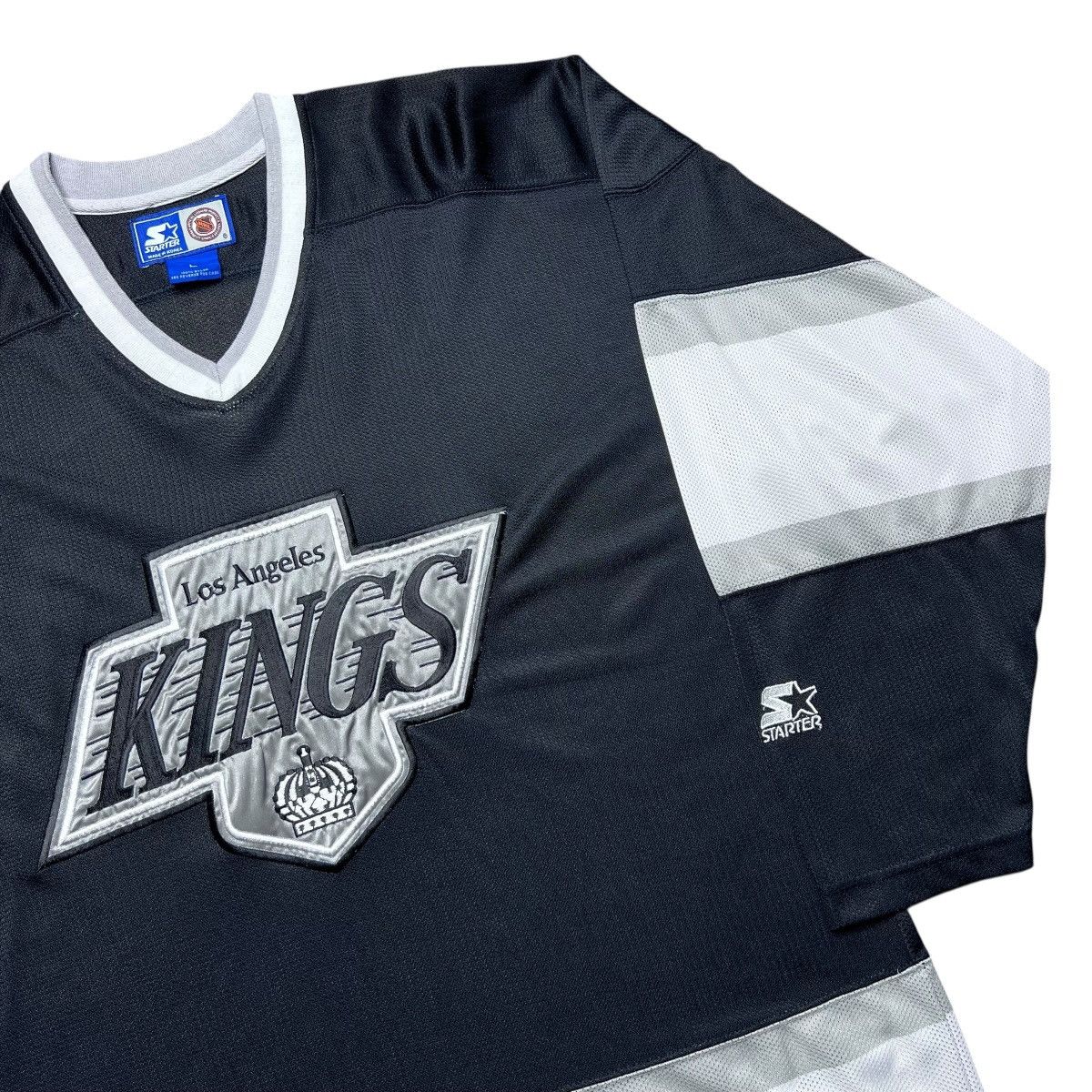 Starter 1990s NHL Los Angeles Kings Starter Black Spell Out Jersey Size US L / EU 52-54 / 3 - 17 Thumbnail