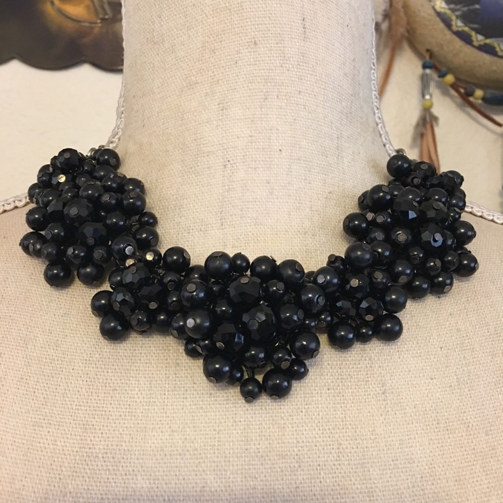 Vintage Vintage blackberry beaded cluster necklace Size ONE SIZE - 1 Thumbnail