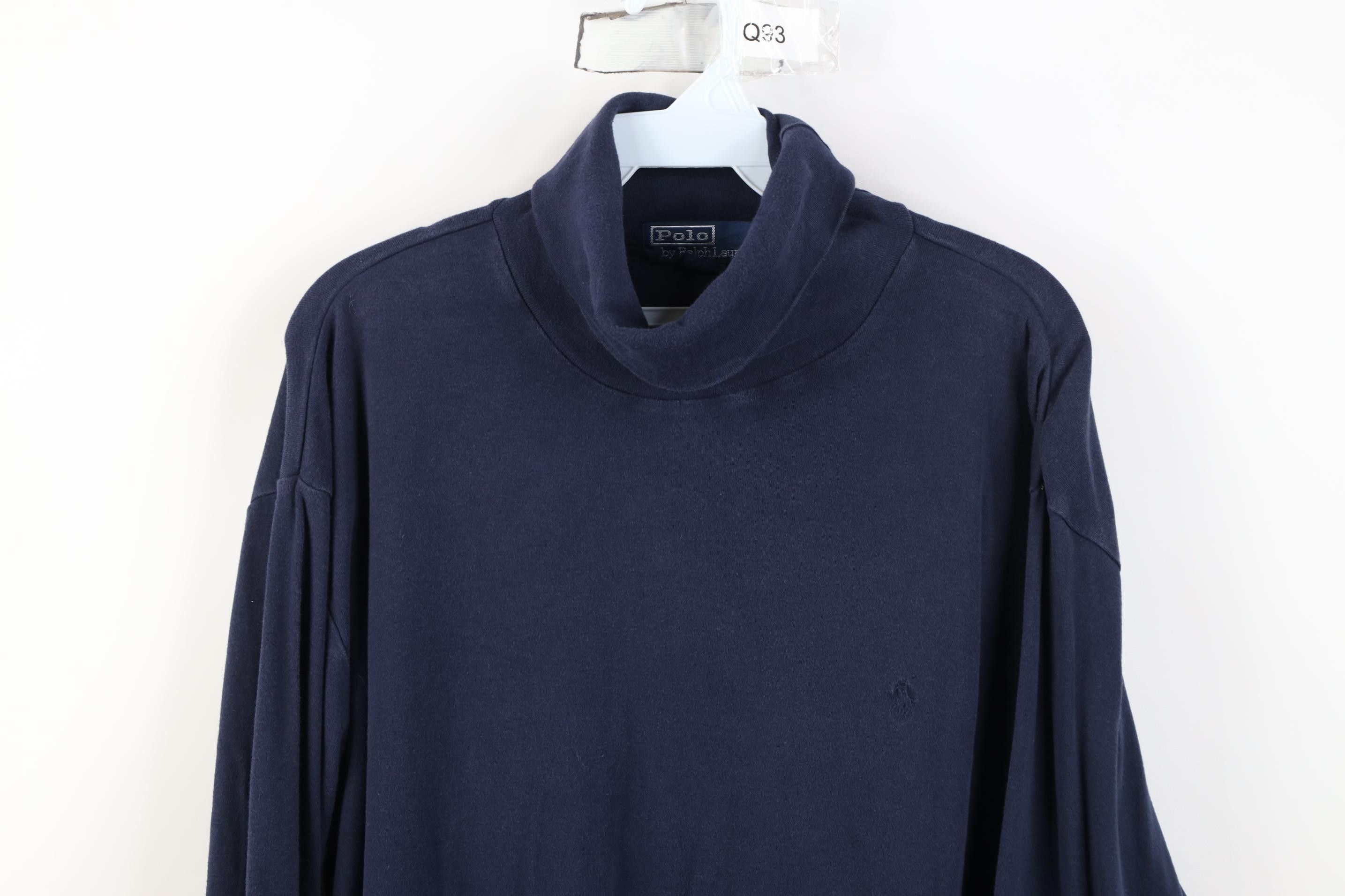 Polo Ralph Lauren Vintage 90s Ralph Lauren Cotton Knit Turtleneck T-Shirt Size US L / EU 52-54 / 3 - 2 Thumbnail