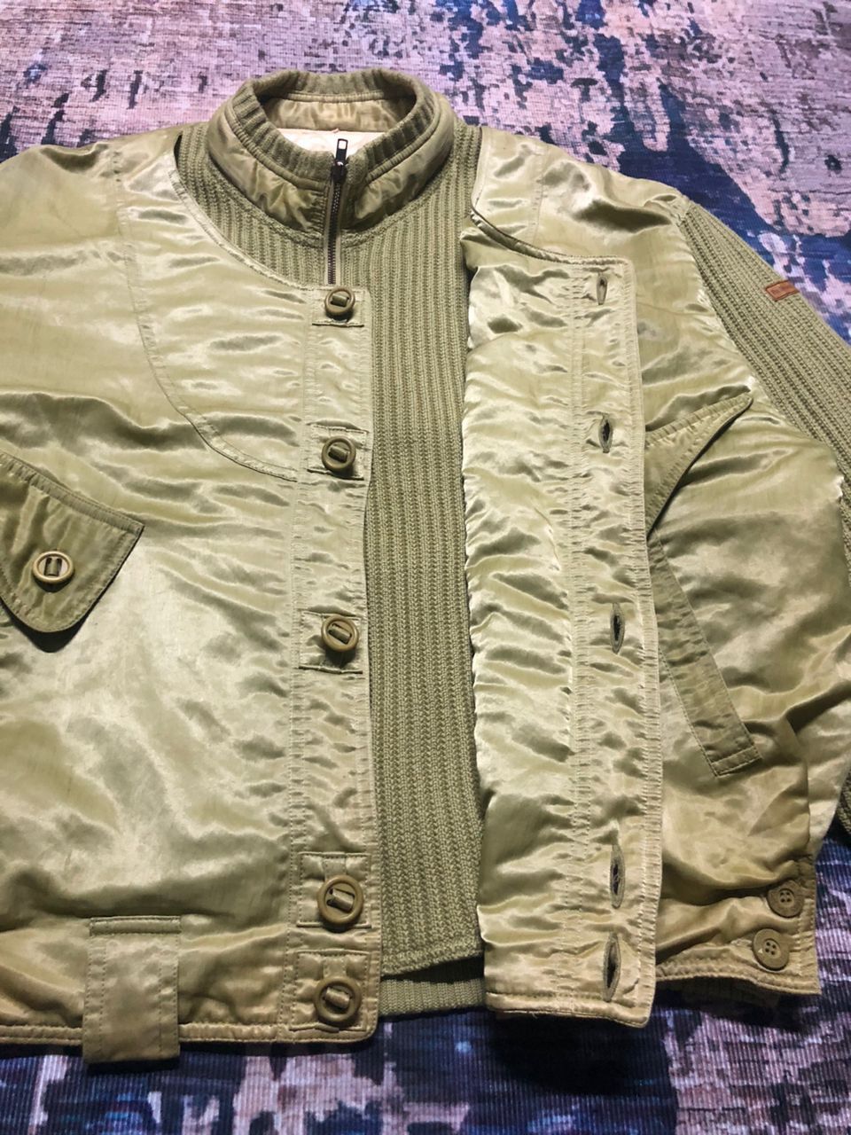 Sports Specialties Vintage Pia Sports Knitted Nylon Bomber Jacket Rare Design Size US XL / EU 56 / 4 - 5 Thumbnail