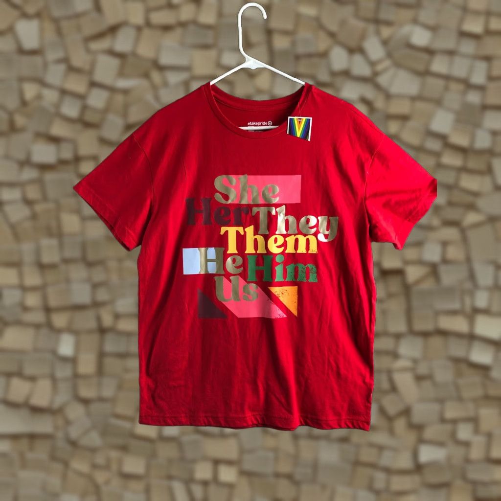 Vintage Take Pride Red T-Shirt Crew Neck Unisex Small Graphic Batman Shirt Size US S / EU 44-46 / 1 - 1 Thumbnail