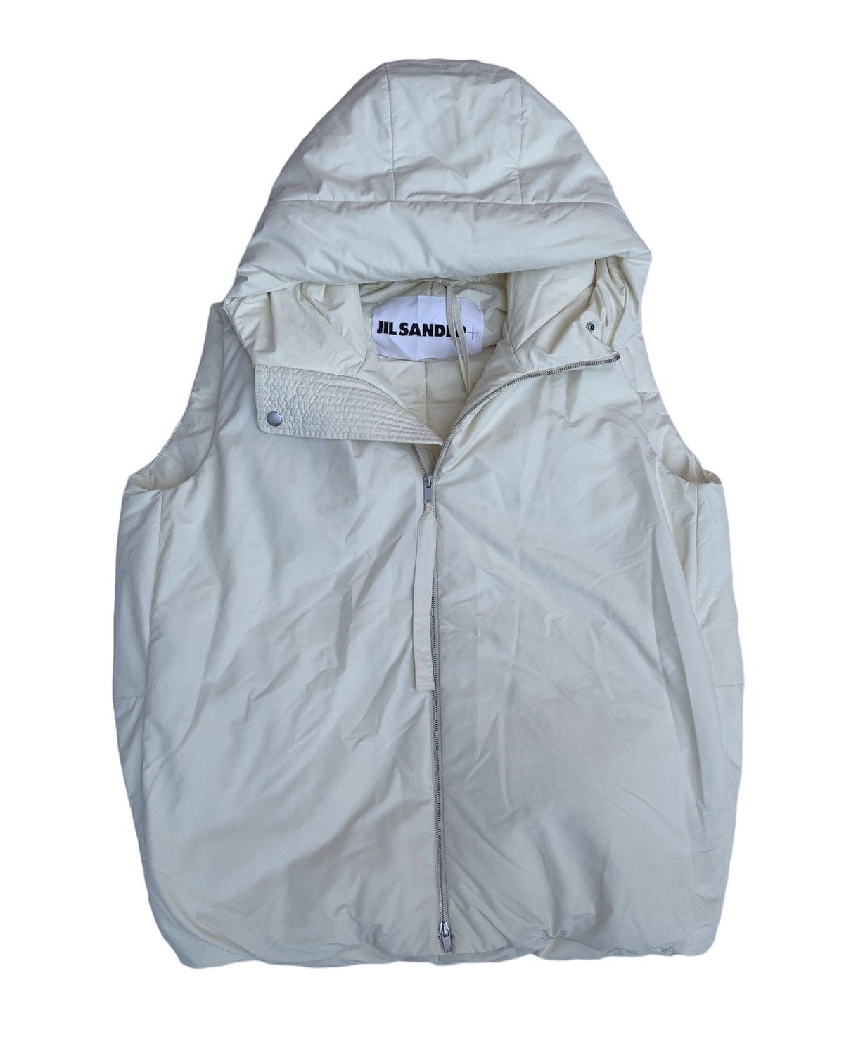 Jil Sander Jil Sander+ BNWT 2023 Oversized Hooded Down Vest Size US L / EU 52-54 / 3 - 9 Thumbnail