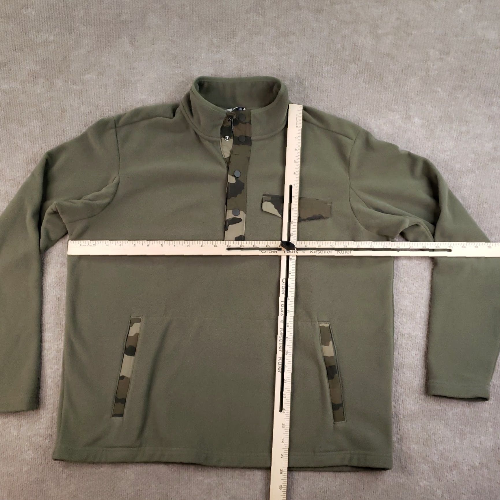 Vintage Duluth Pullover Mens Large Green Fleece Relaxed Camouflage Pocket Outdoor Hunting Shirt (Men) Size US L / EU 52-54 / 3 - 2 Thumbnail
