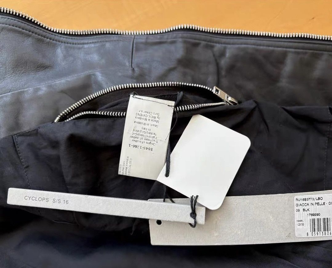 Rick Owens Rick Owens 16ss slim-fitting leather jacket Size XS / US 0-2 / IT 36-38 - 6 Thumbnail