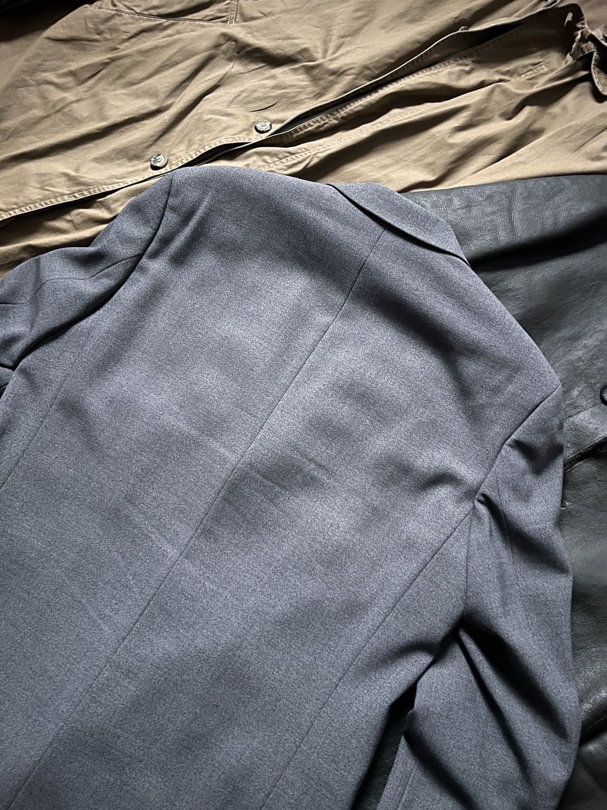 Yves Saint Laurent Yves Saint Laurent Grey Wool Blazer Jacket 52 Size 52S - 7 Thumbnail