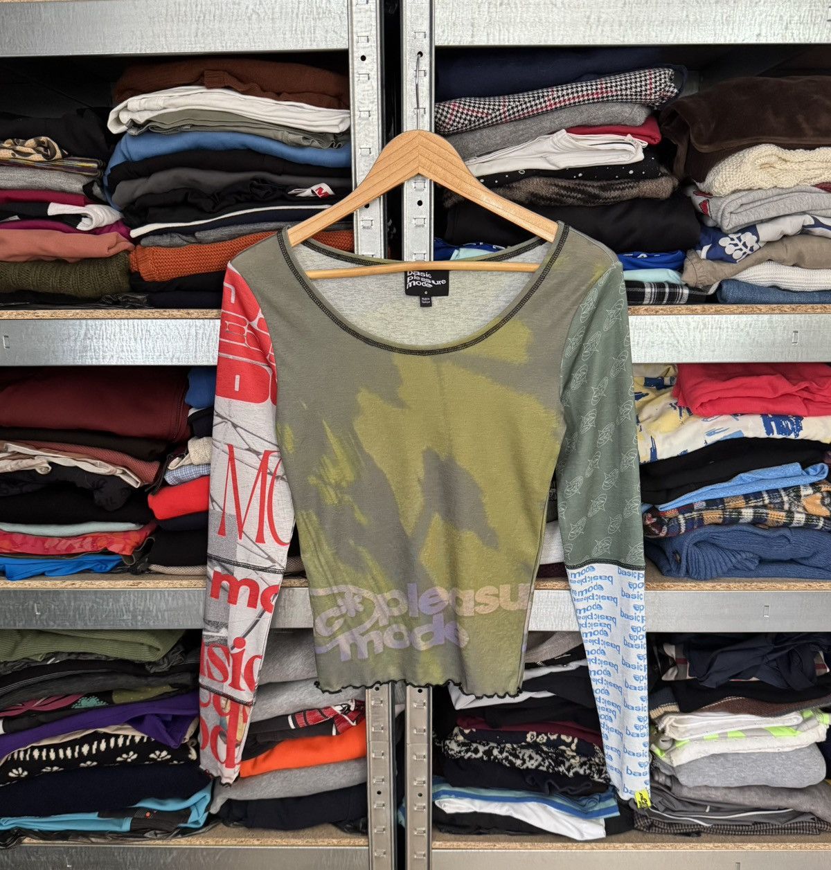 Designer Basic pleasure mode 6 avantgarde all printed long sleeve top Size M / US 6-8 / IT 42-44 - 13 Thumbnail