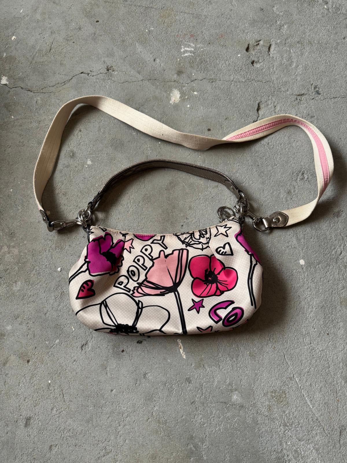 Coach Coach 2Way Multicolour Satin Leather Poppy ShoulderBag Size ONE SIZE - 4 Thumbnail