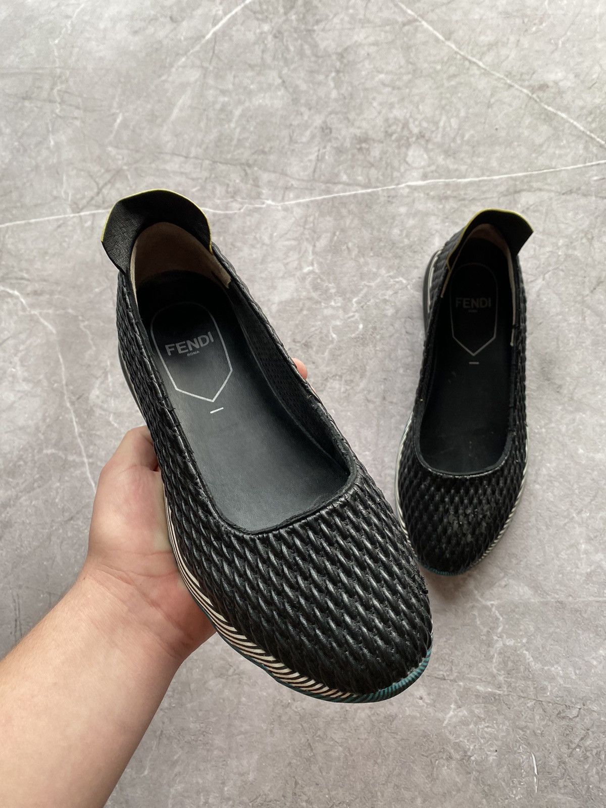 Fendi Classic FENDI Roma Flat Shoes Women's Made in Italy Size US 8 / IT 38 - 1 Thumbnail