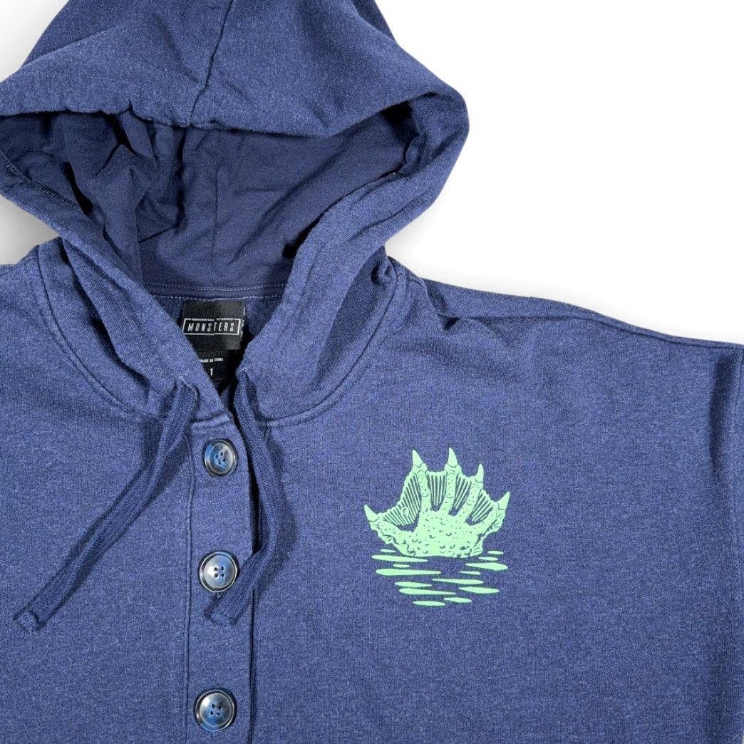 Vintage Creature Black Lagoon Sweater Womens XL Blue Hoodie Universal Monsters Size XL / US 12-14 / IT 48-50 - 3 Thumbnail