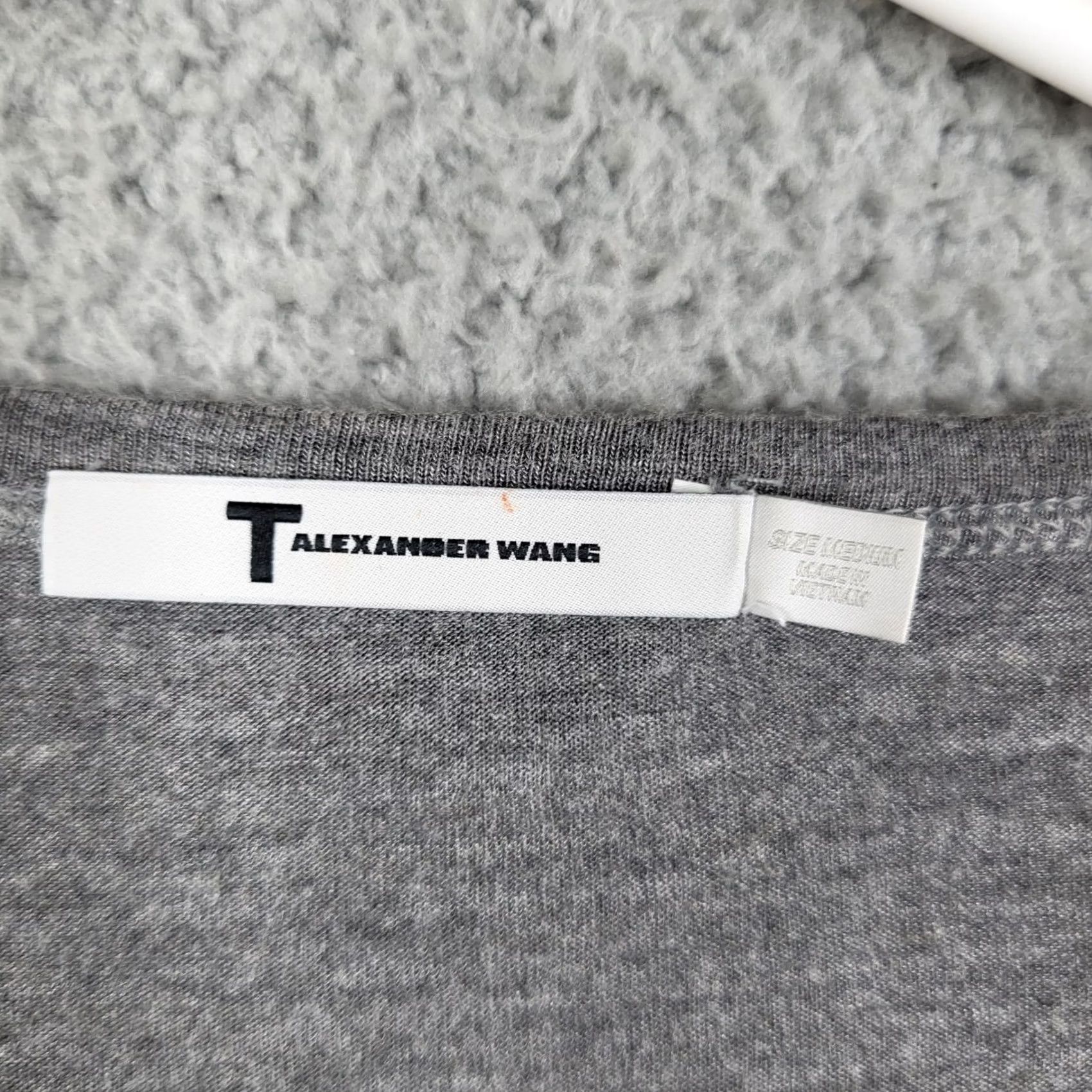 T by Alexander Wang T BY ALEXANDER WANG Women's Stretch Long sleeve Gray T-Shirt Size M Size M / US 6-8 / IT 42-44 - 6 Thumbnail