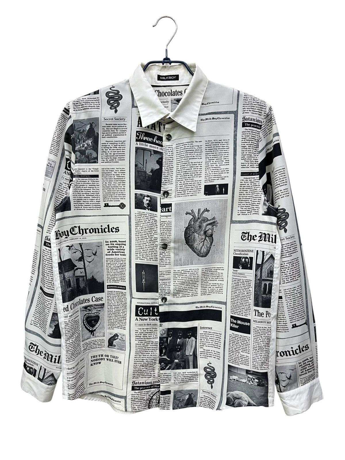 Fashion Victim Milkboy Japan Chaos Newspaper Shirt Galliano Core Size US M / EU 48-50 / 2 - 1 Thumbnail