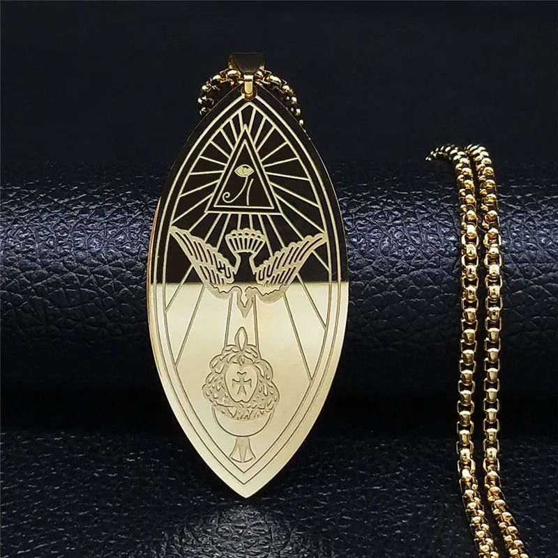 Jewelry Ordo Temples Orientis Pendant Necklace Emblem Size ONE SIZE - 3 Thumbnail