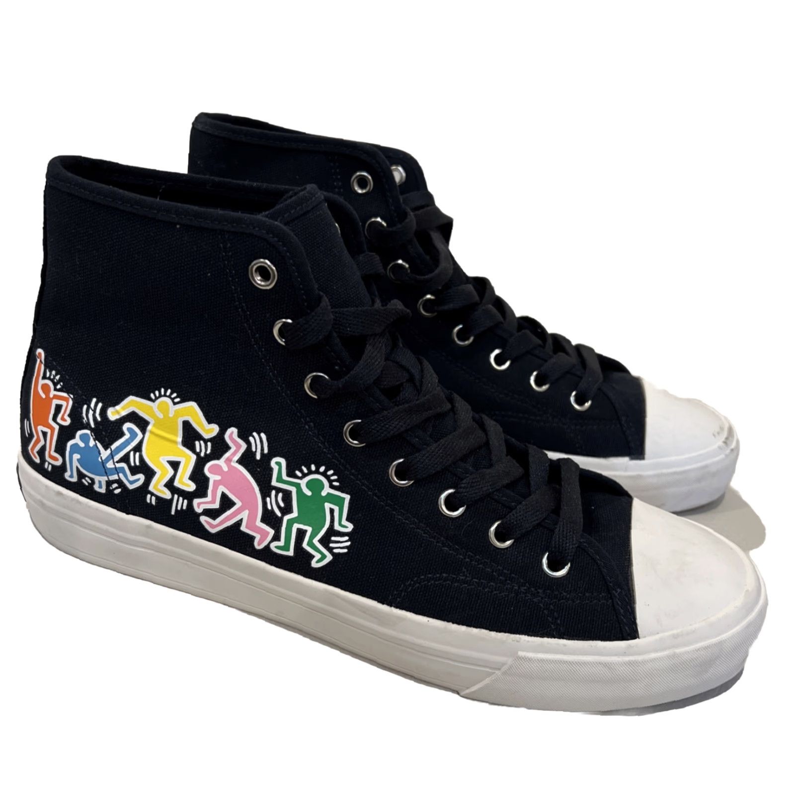 H&M VINTAGE Keith Haring by H&M Shoes Mens US 10 EU 43 Navy Hi Top Sneakers Lace Up Limited Size US M / EU 48-50 / 2 - 2 Thumbnail
