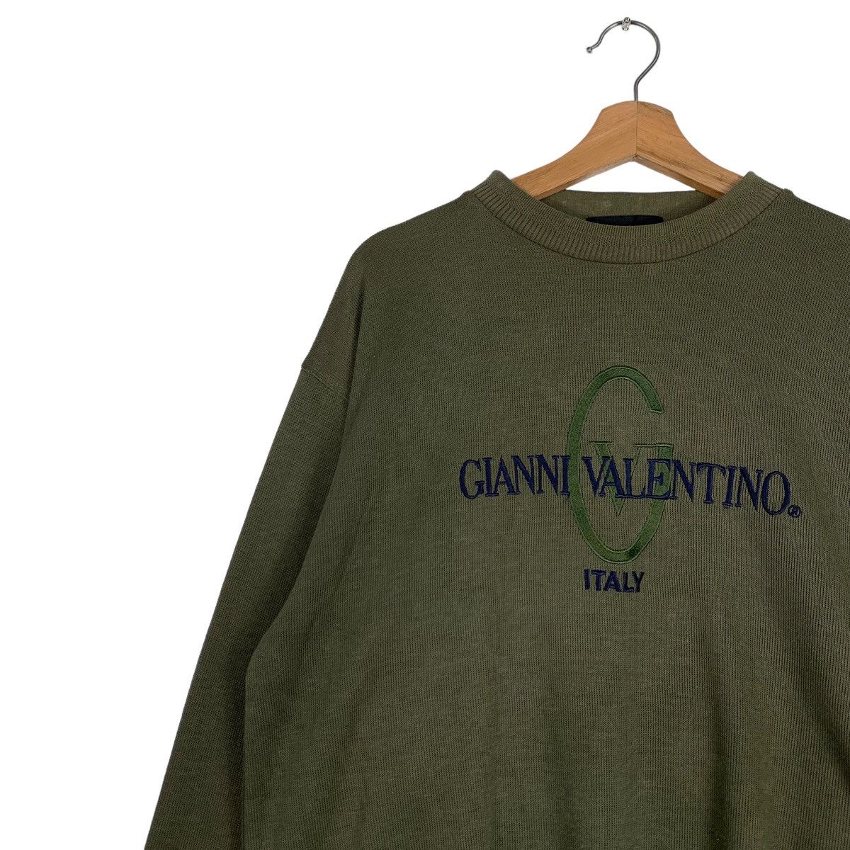 Gianni Valentino GIANNI VALENTINO Embroidery Big Logo Sweatshirts #0618-C29 Size US L / EU 52-54 / 3 - 3 Thumbnail