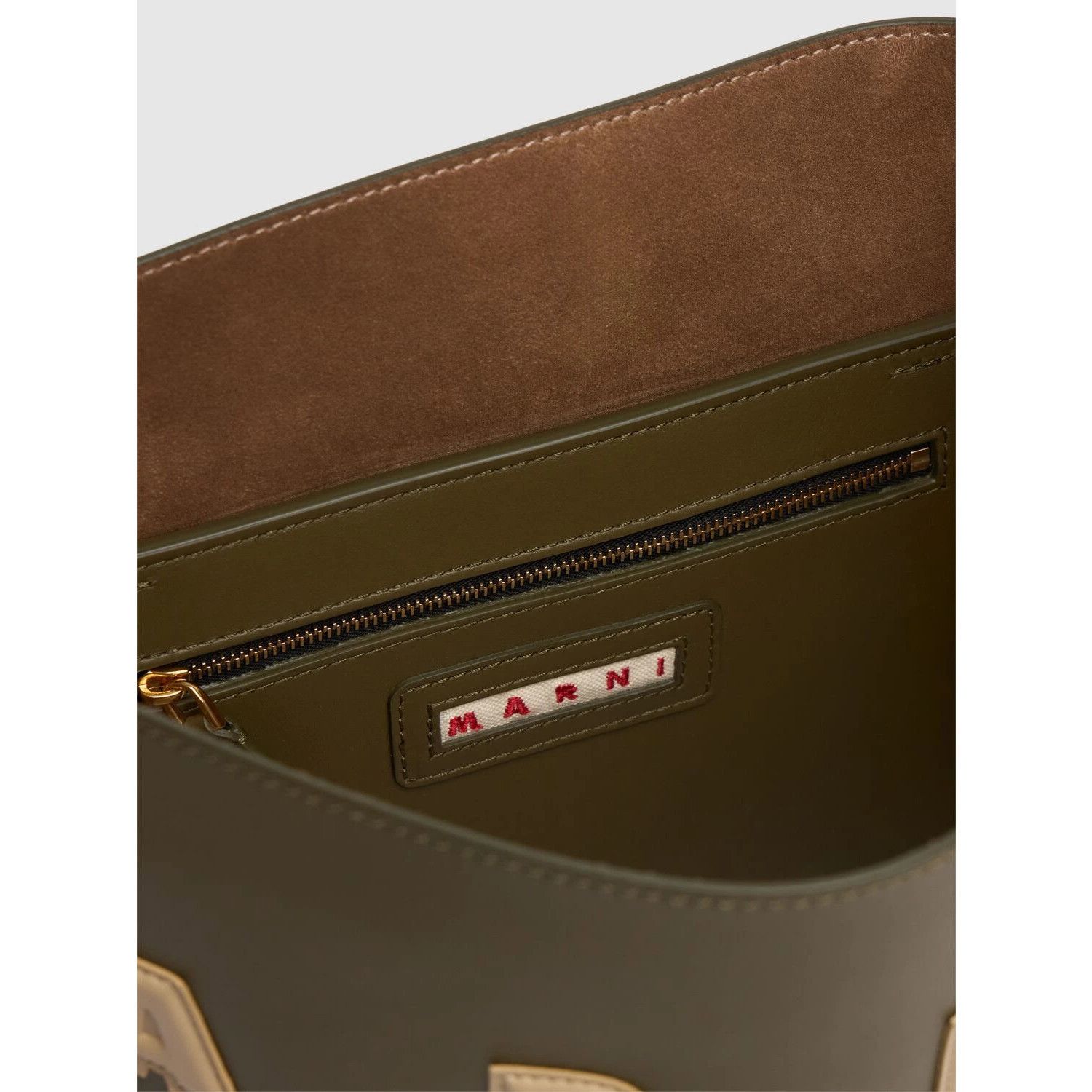 Marni MARNI Museo Medium Deep Sage Leather Shoulder Bag New & Auth Size ONE SIZE - 4 Thumbnail