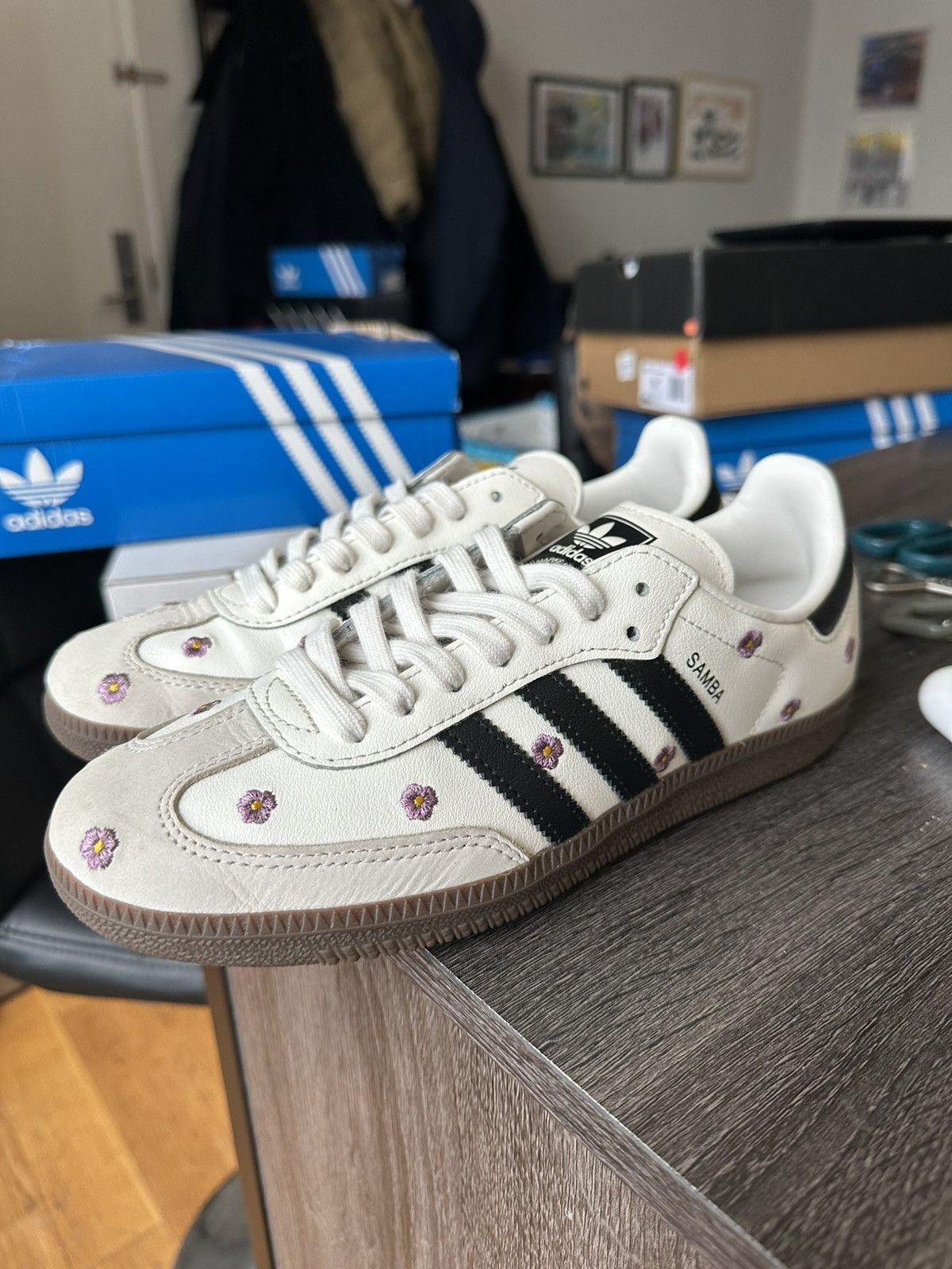 Adidas Light Purple Floral Adidas Samba OG (W) | Grailed
