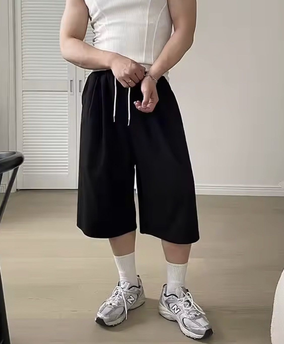Japanese Brand Korean Style Men's Sports Shorts Drawstring Size US 26 / EU 42 - 3 Thumbnail