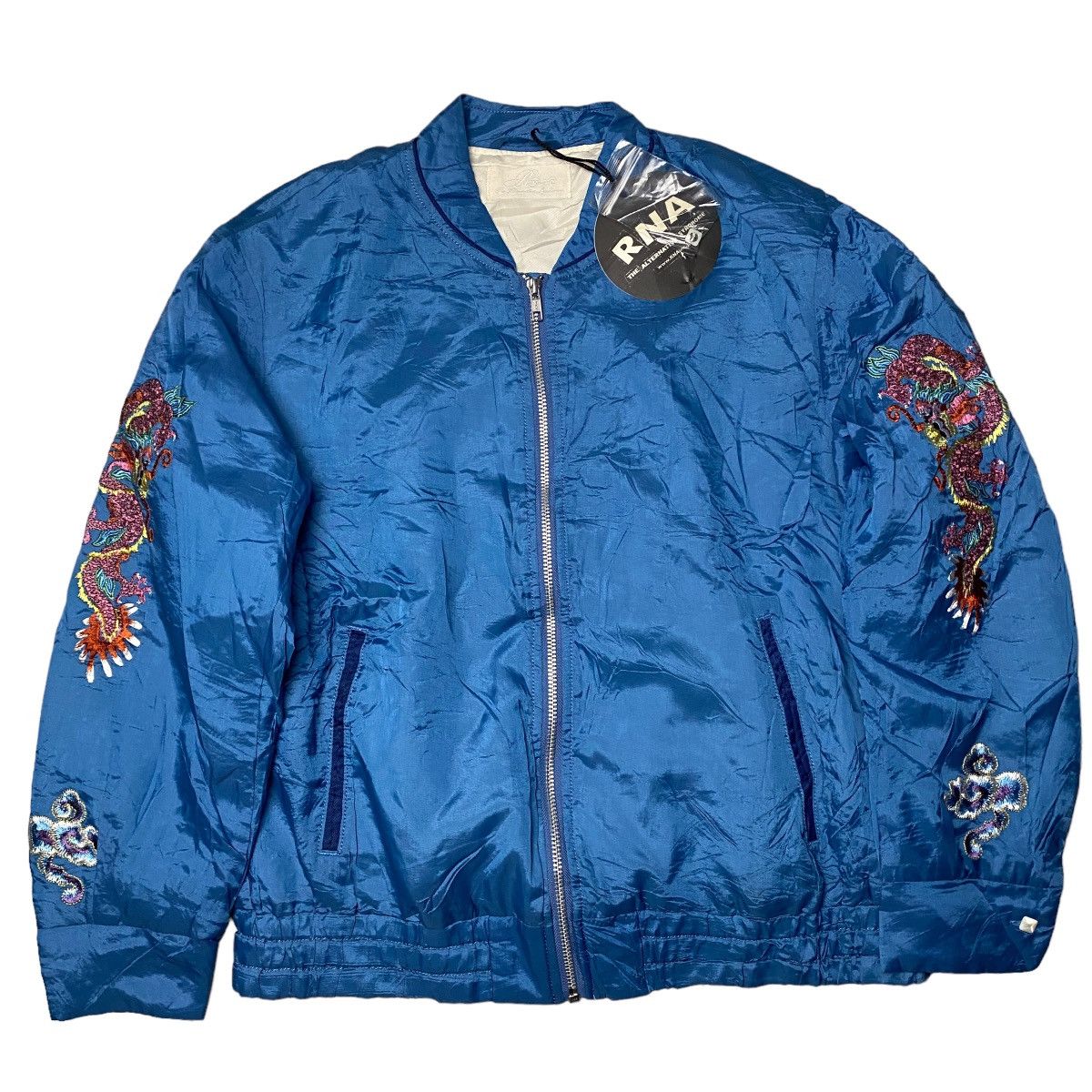 image of Hysteric Glamour x If Six Was Nine 2000's Rna Inc Sukajan Dragon Jacket in Blue, Men's (Size Large)