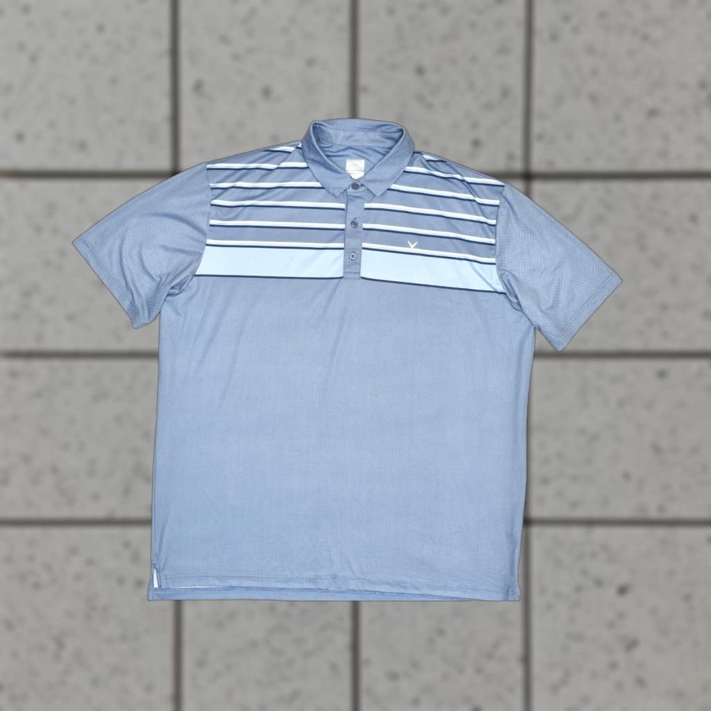 Callaway Callaway Polo Shirt Men's Blue Short Sleeve 2XL Polyester Stretch Polo/Shirt Cotton? Size US XXL / EU 58 / 5 - 1 Thumbnail