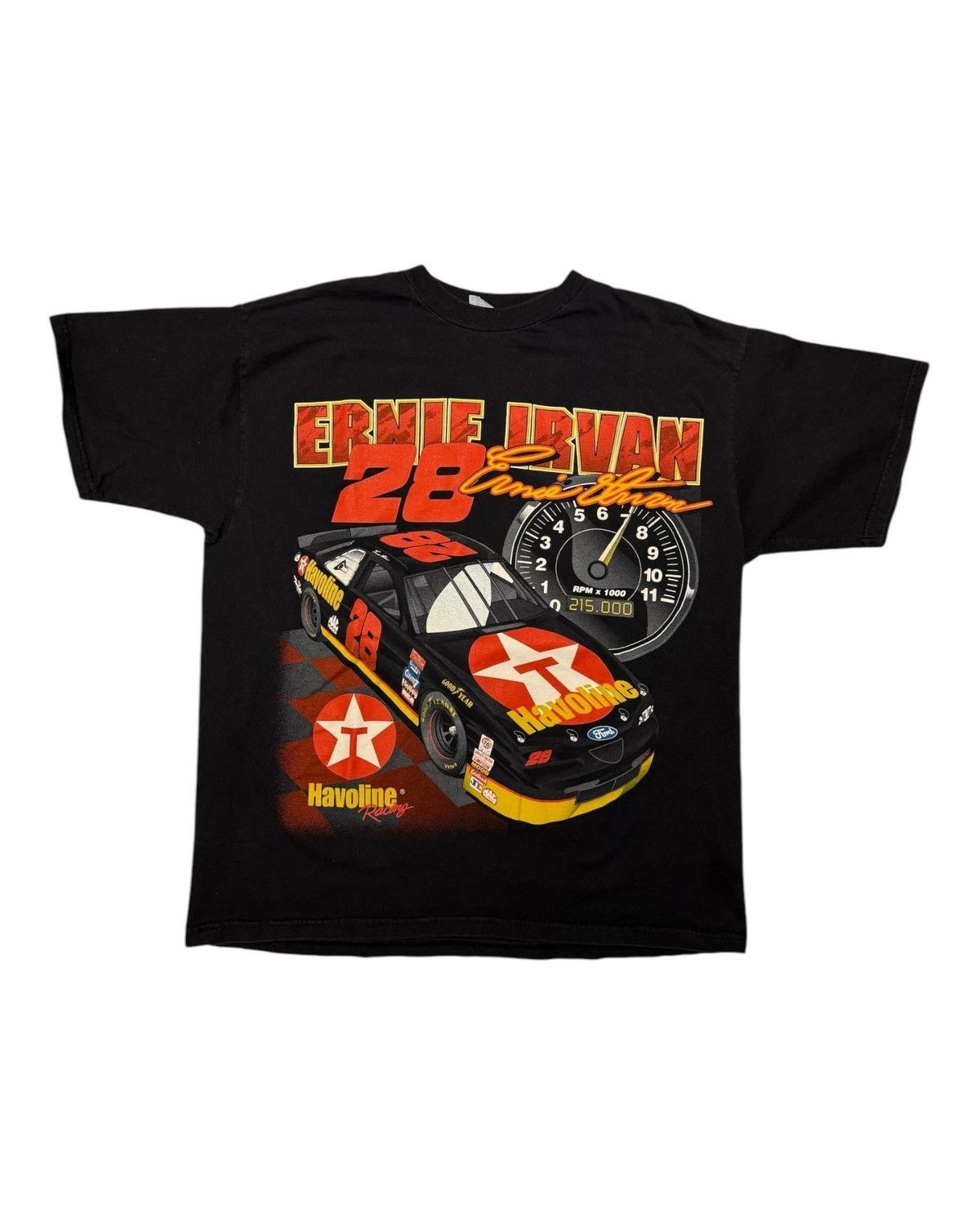 NASCAR × Vintage Vintage 90s Ernie Irvan Racing Tee Size US XL / EU 56 / 4 - 1 Thumbnail