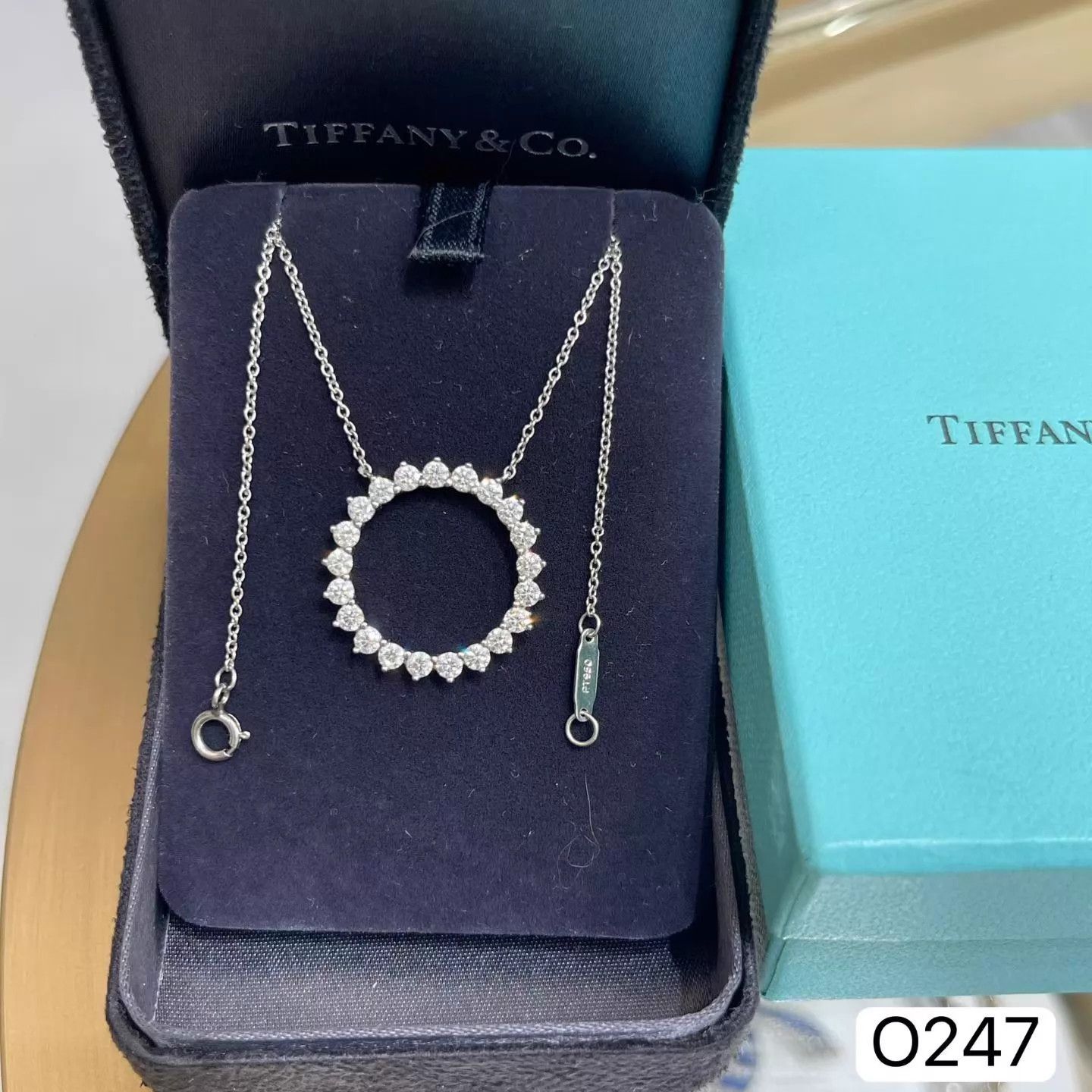 Tiffany & Co. Tiffany & Co. Open Circle Diamond Sunflower Necklace Size ONE SIZE - 1 Thumbnail