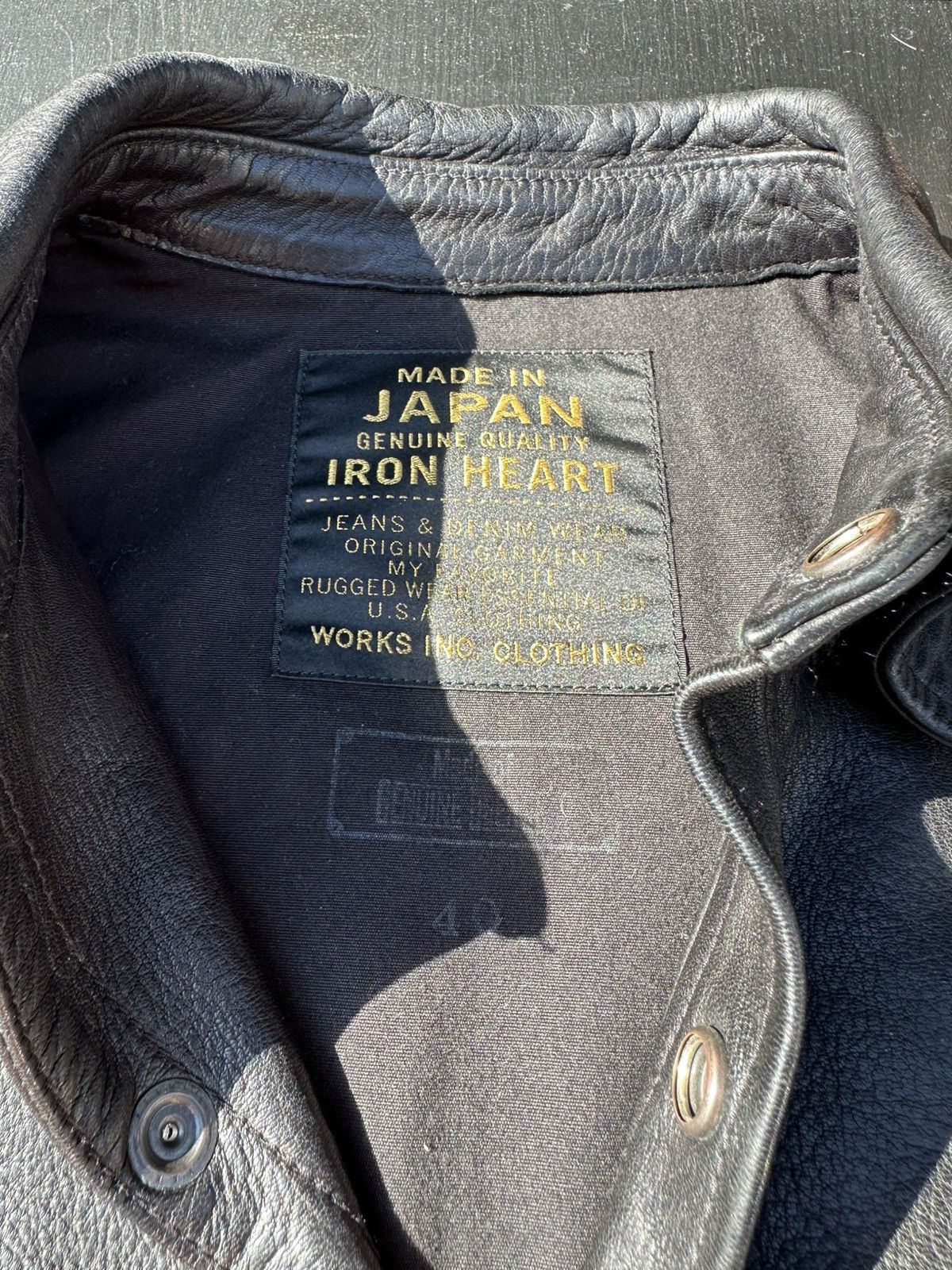 Iron Heart Leather shirt Size US M / EU 48-50 / 2 - 2 Thumbnail