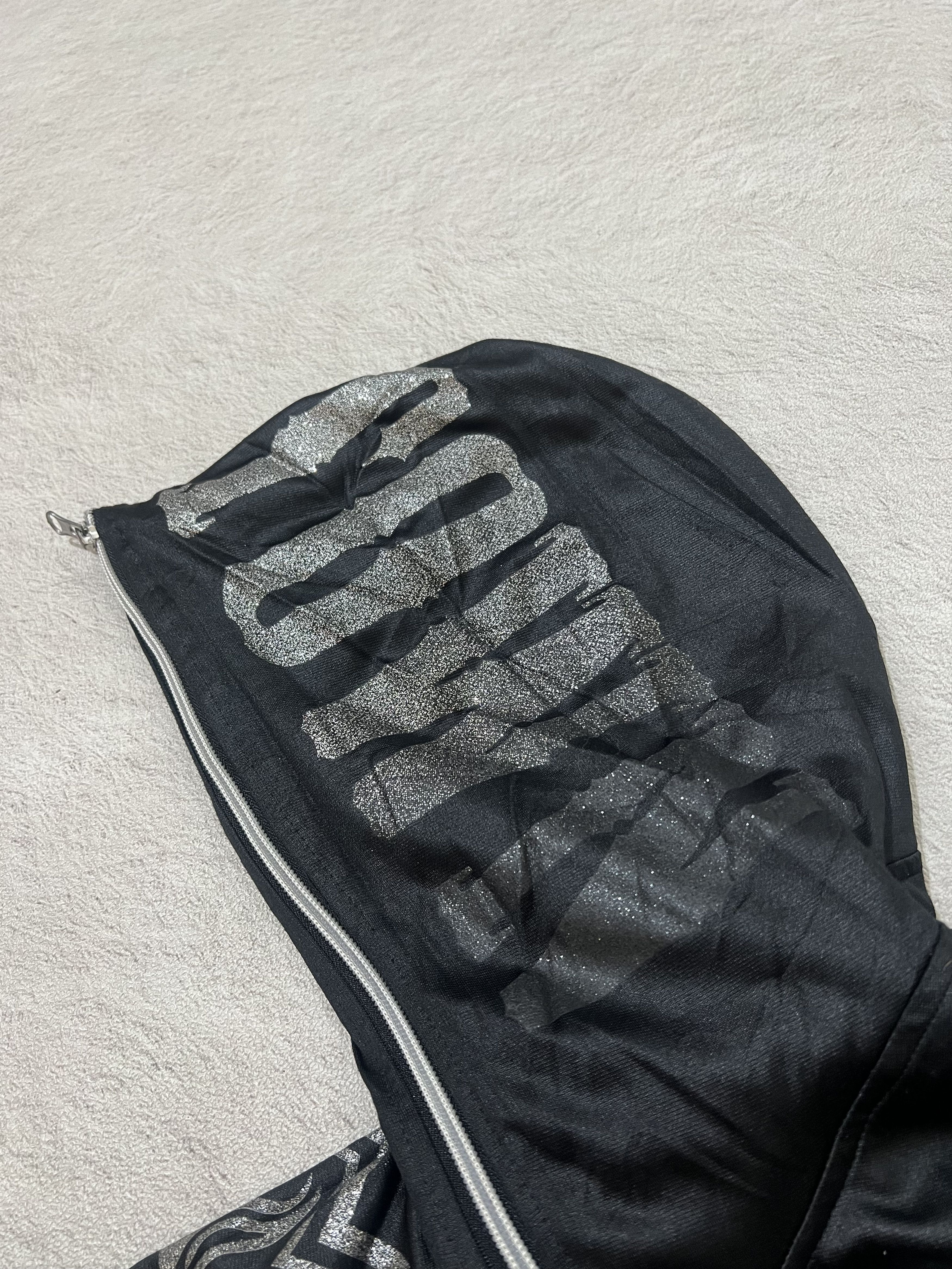 Japanese Brand 2000s Maria Poem Print Fuzzy Full Zip Hoddie y2k Lgb Ifsix Size US M / EU 48-50 / 2 - 10 Thumbnail