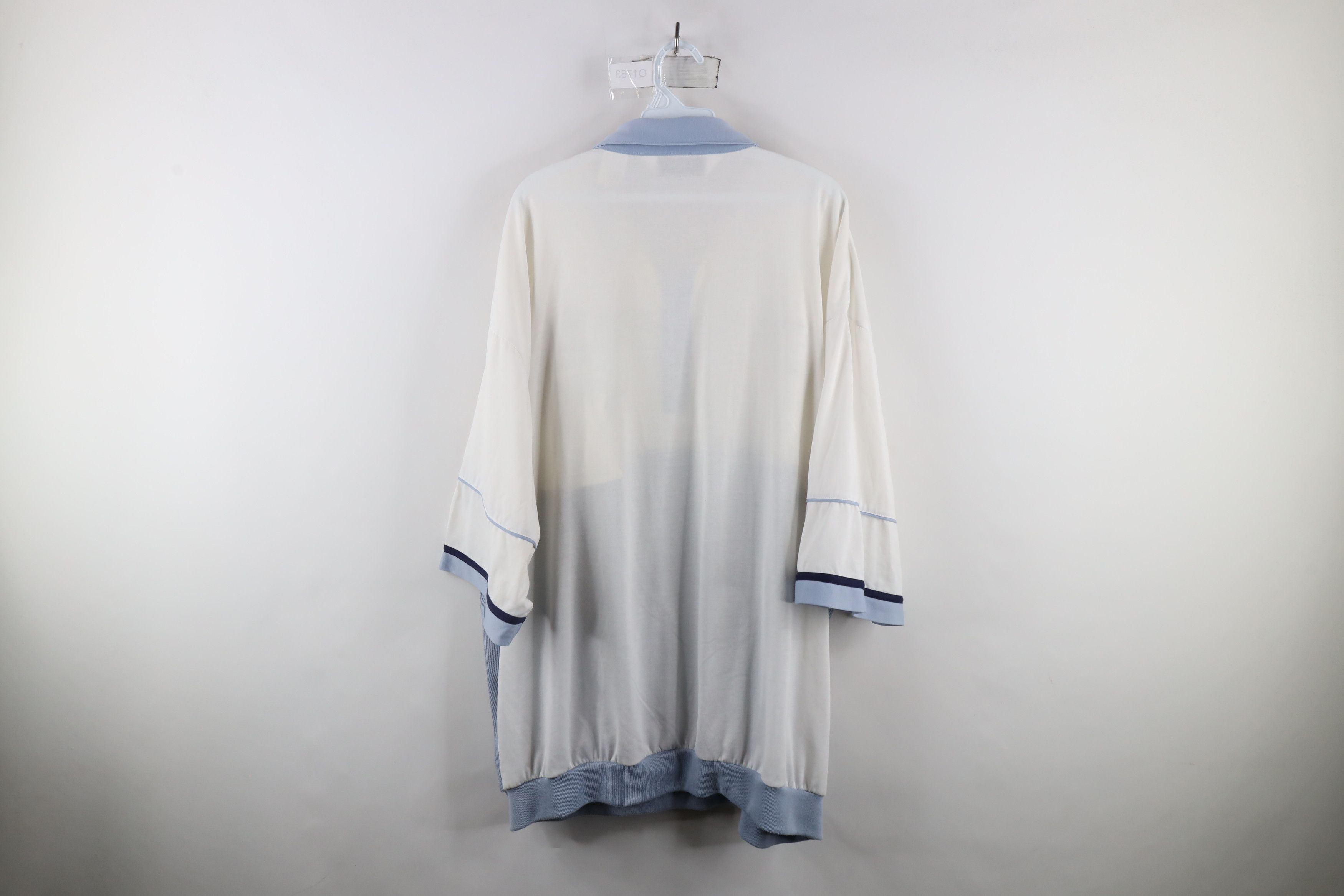 Vintage Vintage 90s Streetwear Knit Striped Pullover Polo Shirt Size US XXL / EU 58 / 5 - 13 Thumbnail