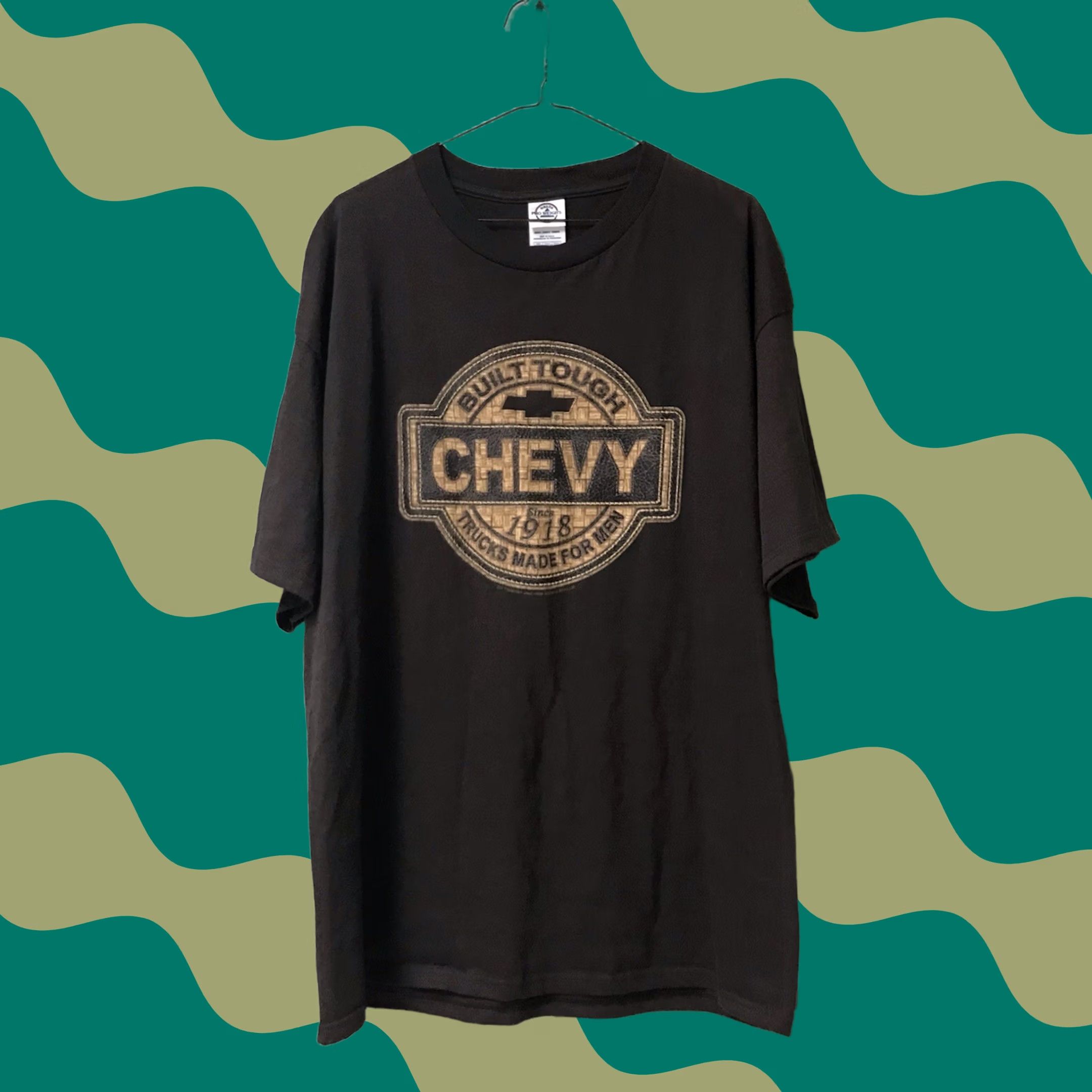 Delta VINTAGE Delta Pro Weight Men Brown Chevy Built Tough Trucks Made For Men Logo Graphic Short Sleeve T-Shirt XL Mens Size US XL / EU 56 / 4 - 1 Thumbnail