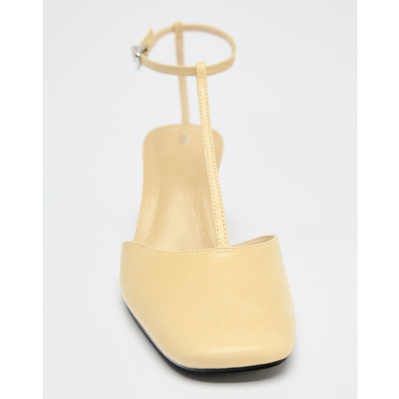 Zara ZARA Yellow Leather Heels NWT Size US 7.5 / IT 37.5 - 19 Thumbnail